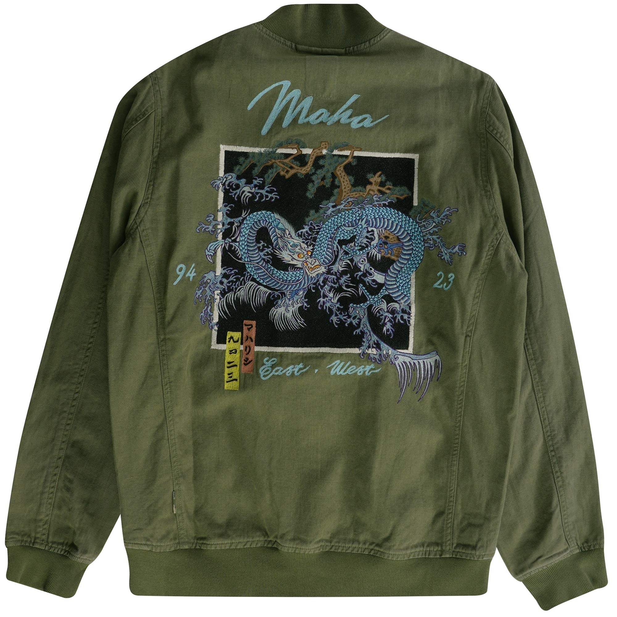 Maharishi Dragon Embroidered Tour Jacket - Olive – Stuarts London