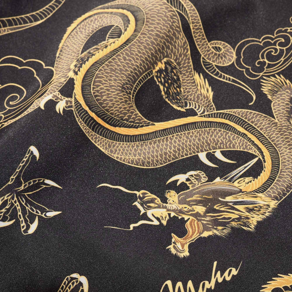 Maharishi Thai Cloud Dragon Swimshorts - Golden Black