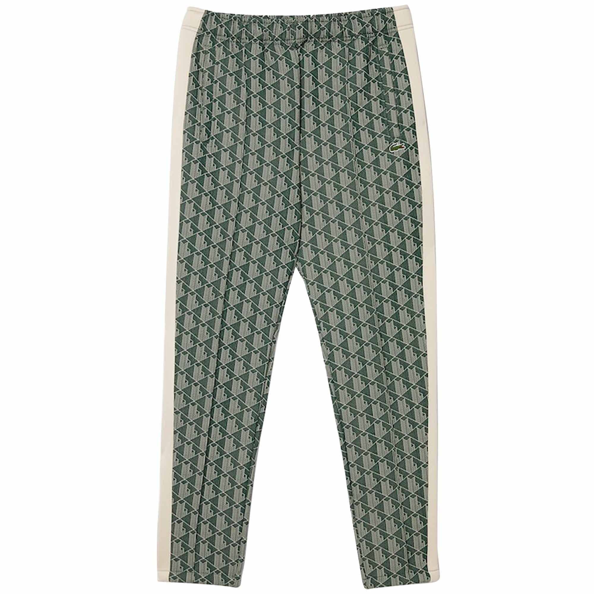 Lacoste Monogram Print Trackpants - Vert