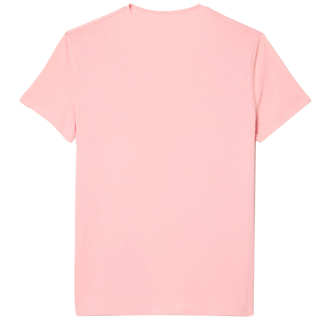 Lacoste Crew Neck Pima Cotton Jersey T-Shirt - Pink