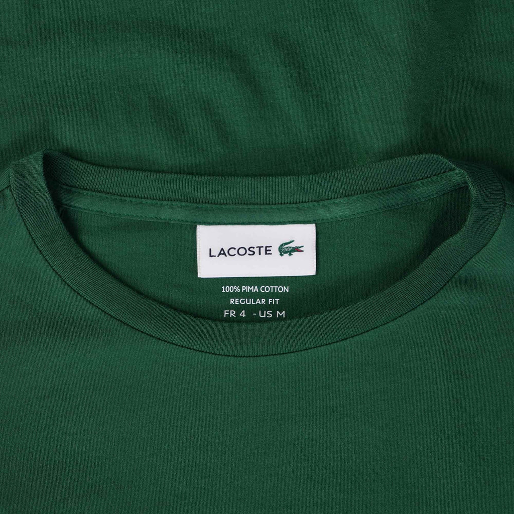 Crew Neck Pima Cotton Jersey T-Shirt - Green