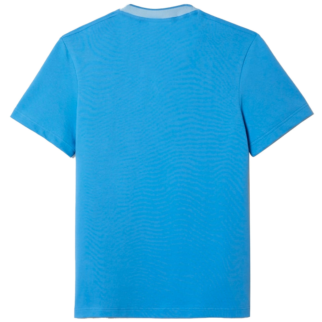 Lacoste Regular Fit Stretch Piqu  T-Shirt - Blue