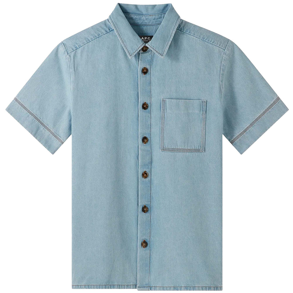 A.P.C. Gil Short-Sleeve Shirt - Bleached