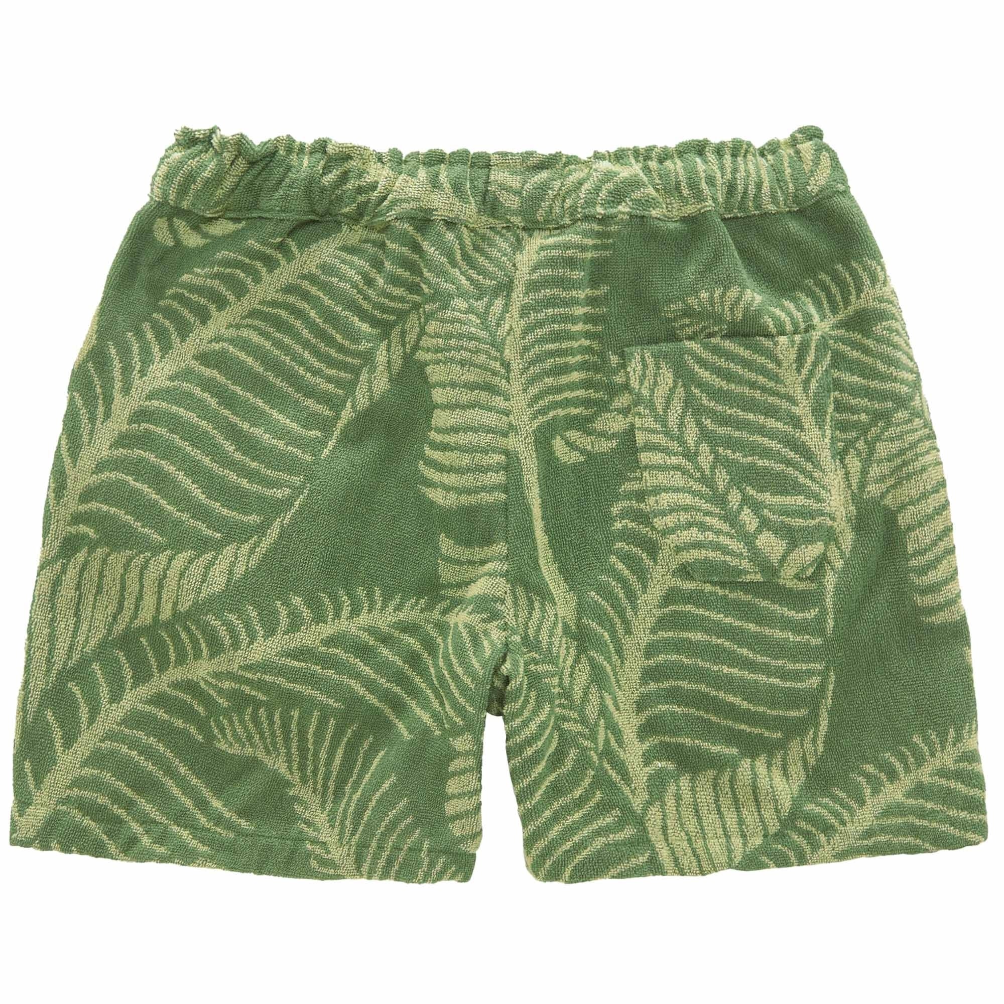 OAS Company Banana Leaf Terry Shorts - Green