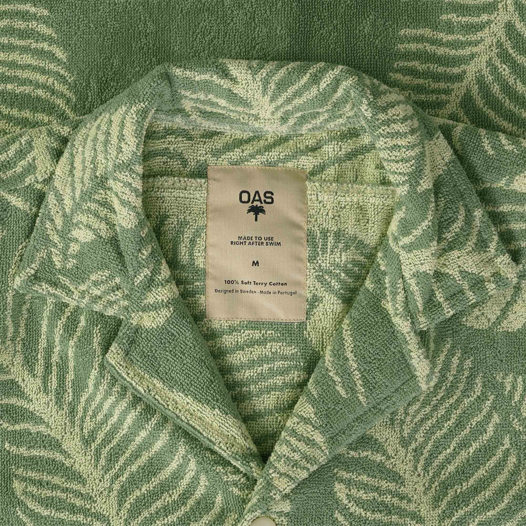 OAS Company Banana Leaf Cuba Terry Shirt - Green – Stuarts London