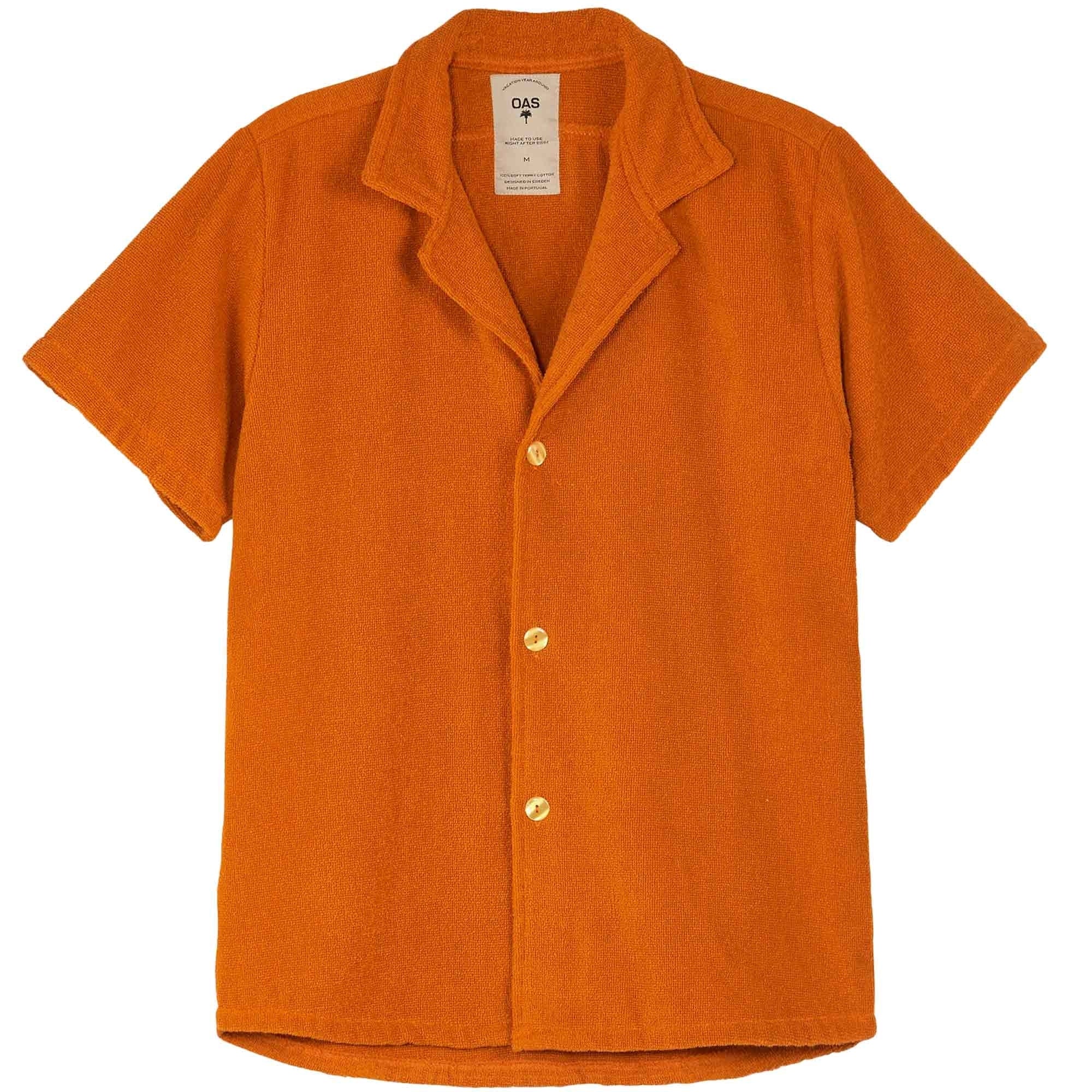 OAS Company Cuba Terry Shirt - Terracotta