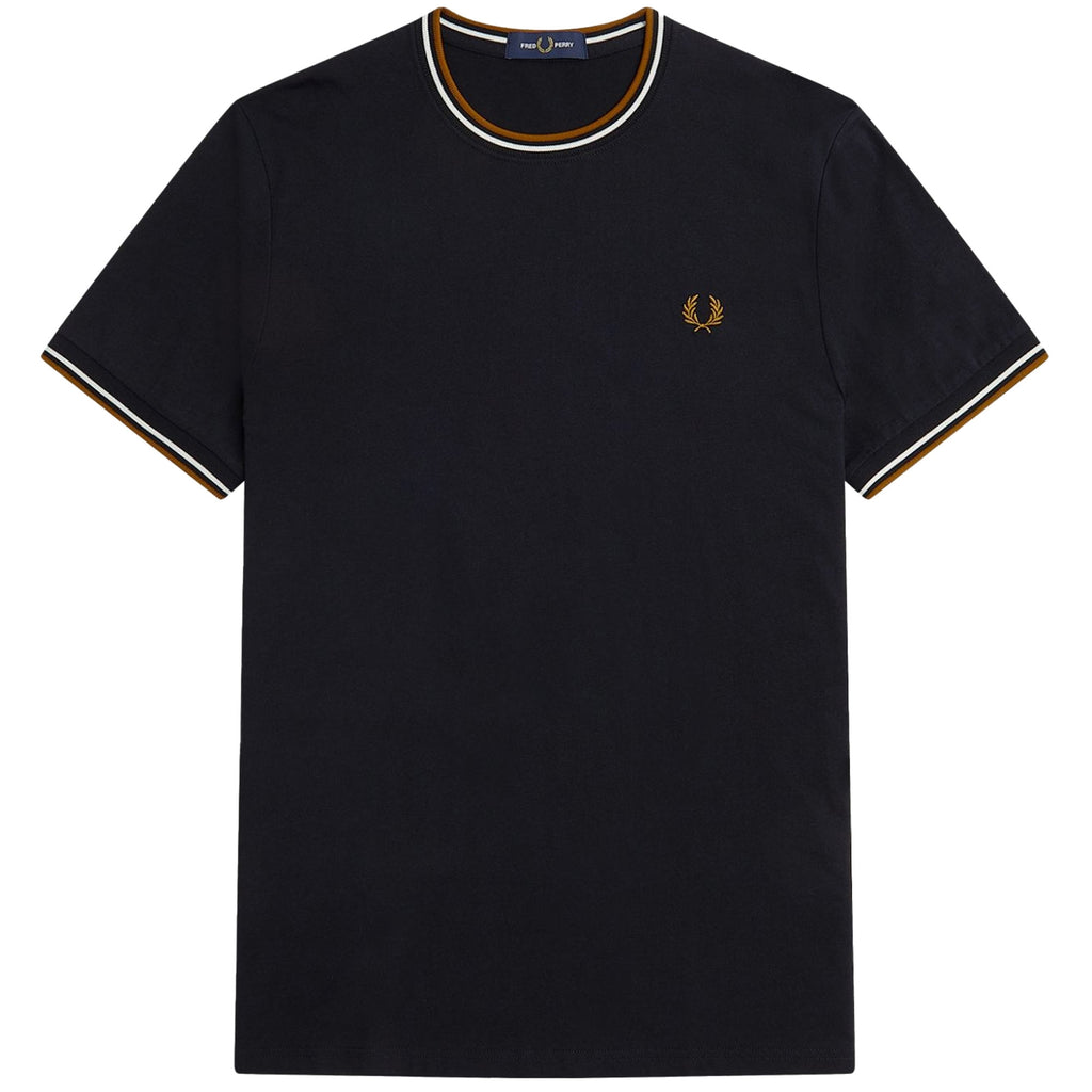 Fred Perry Twin Tipped T-Shirt - Black