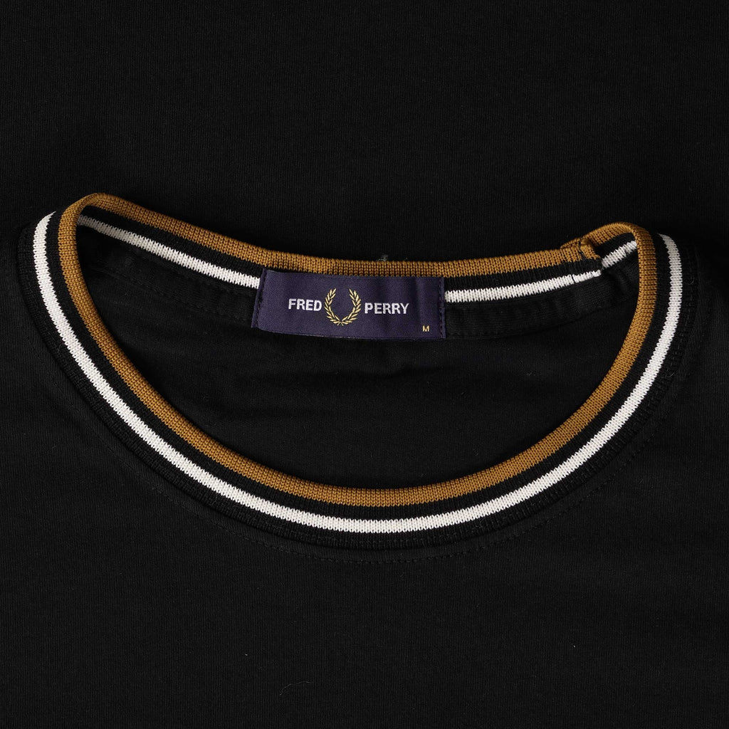 Fred Perry Twin Tipped T-Shirt - Black