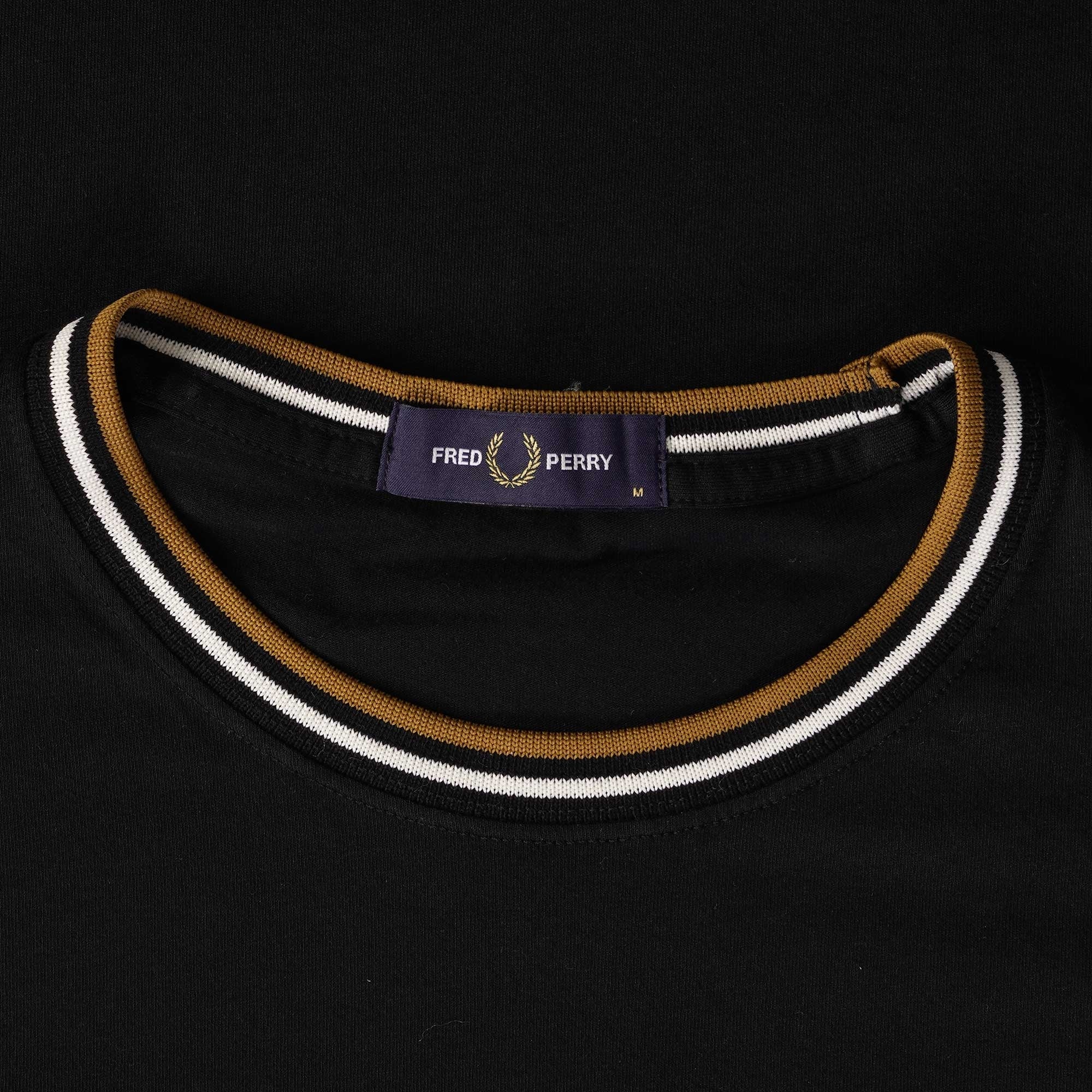 Fred Perry Twin Tipped T-Shirt - Black