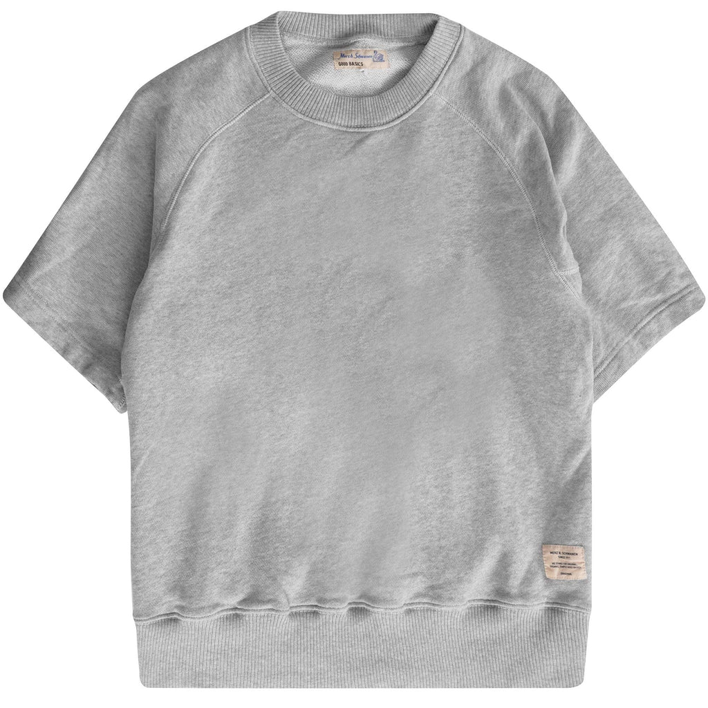 Merz b Schwanen Short Sleeve Sweatshirt - Grey Heather