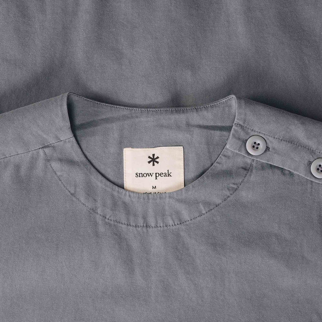 Snow Peak Natural-Dyed Recycled Cotton Pullover - Grey