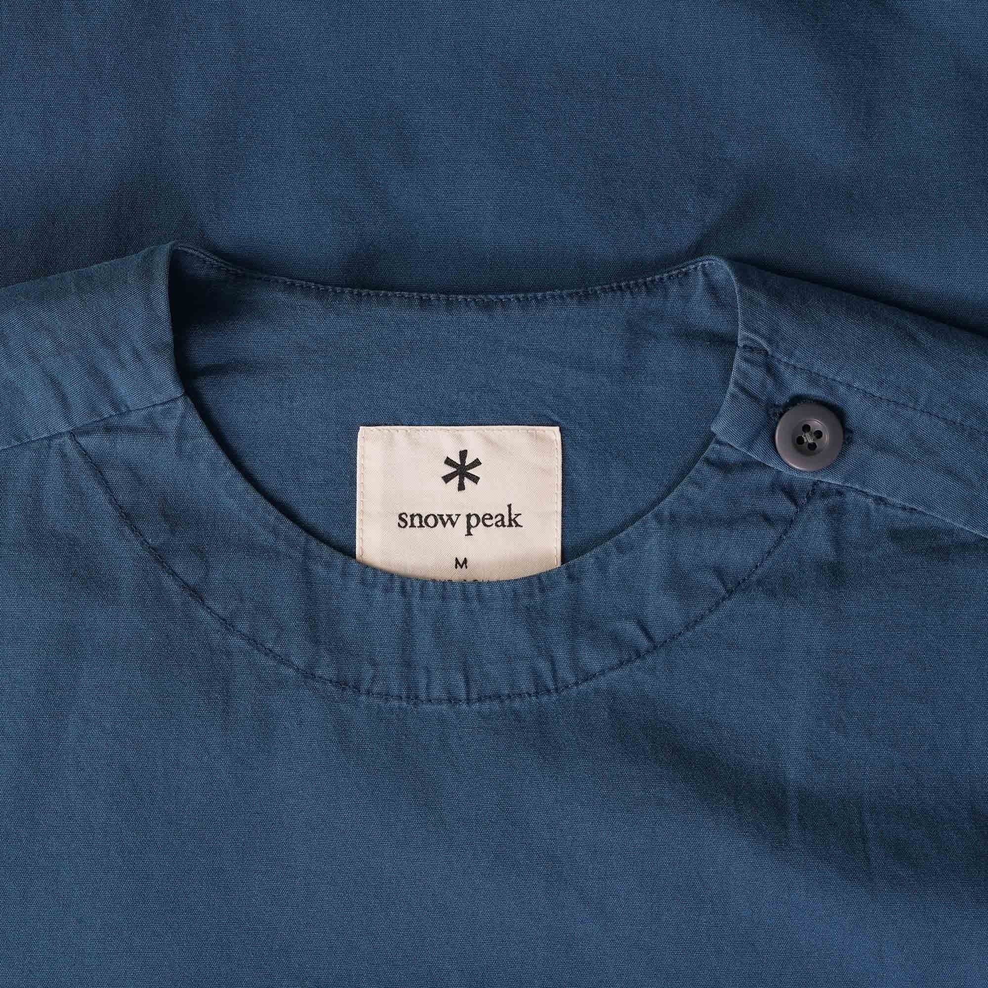 Snow Peak Natural-Dyed Recycled Cotton Pullover - Blue