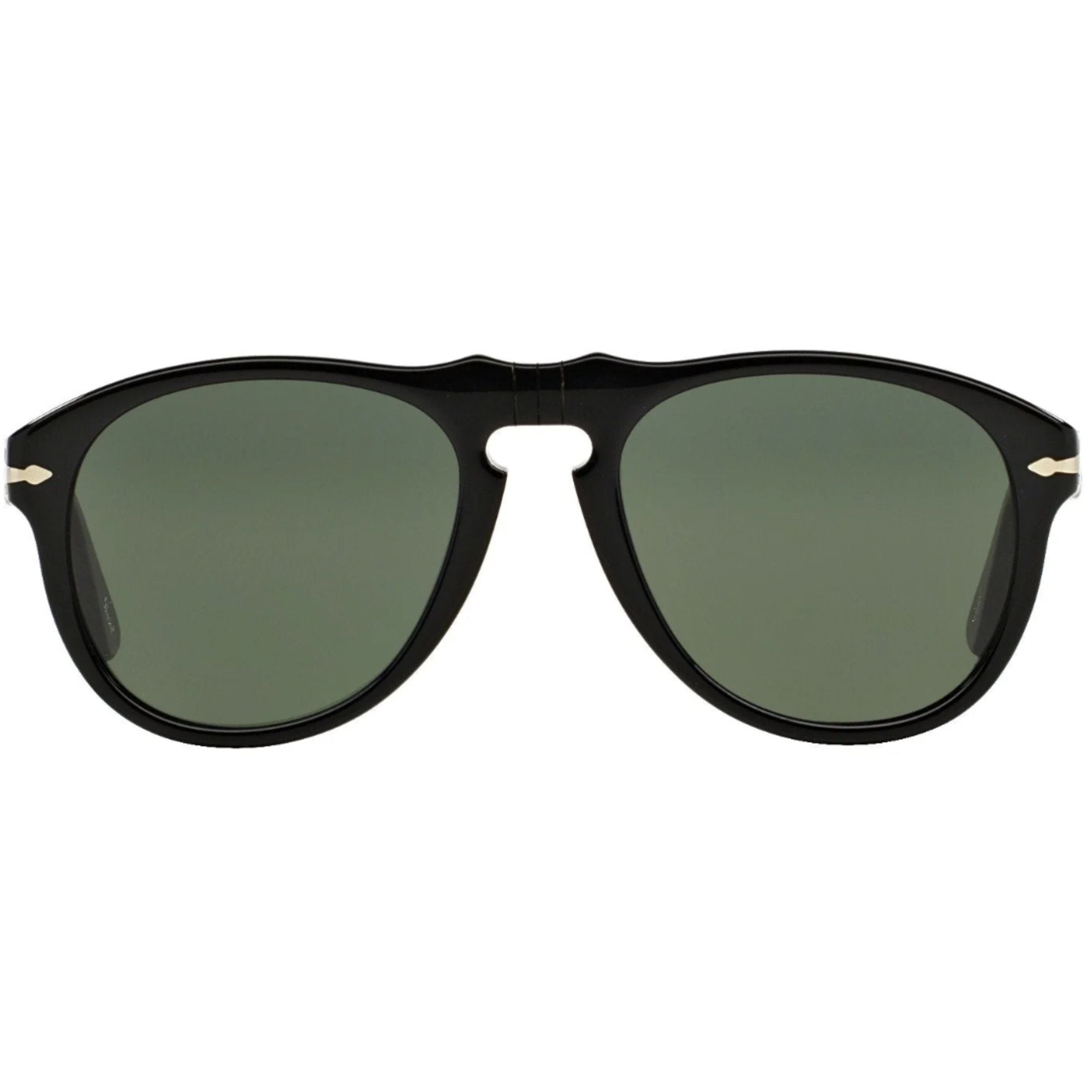 0PO0649 Aviator Sunglasses - Black/Green