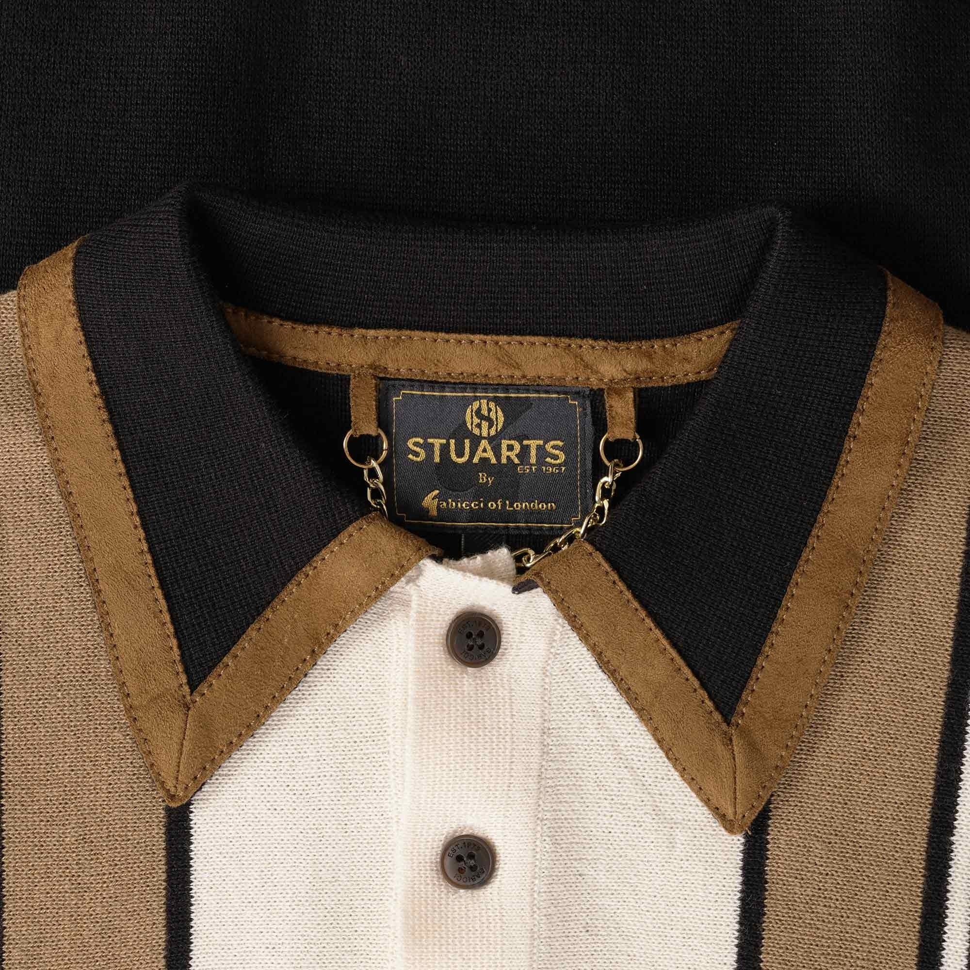 Gabicci Vintage x Stuarts Searle Polo Shirt - Black