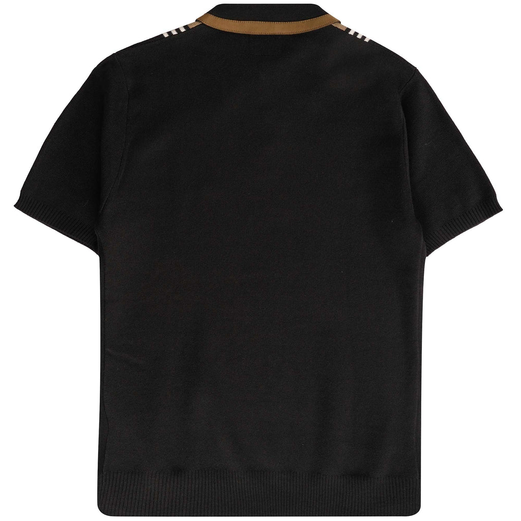 Gabicci Vintage x Stuarts Searle Polo Shirt - Black