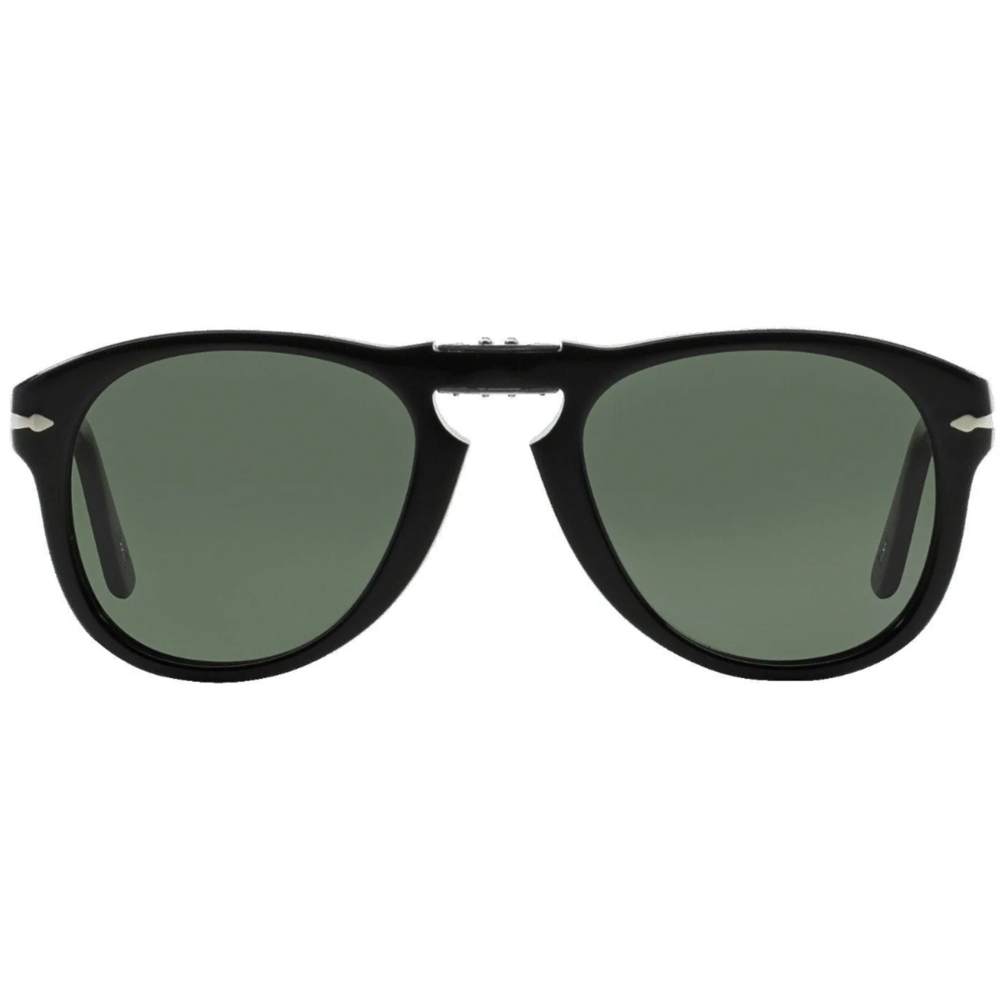 0PO071 Aviator Foldable Sunglasses - Black/Green