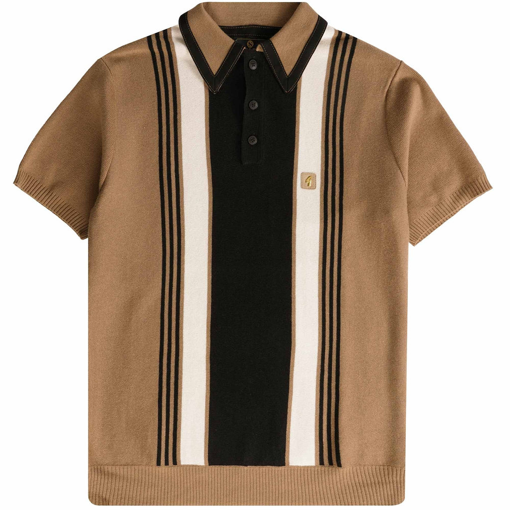 Gabicci Vintage x Stuarts Searle Polo Shirt - Camel