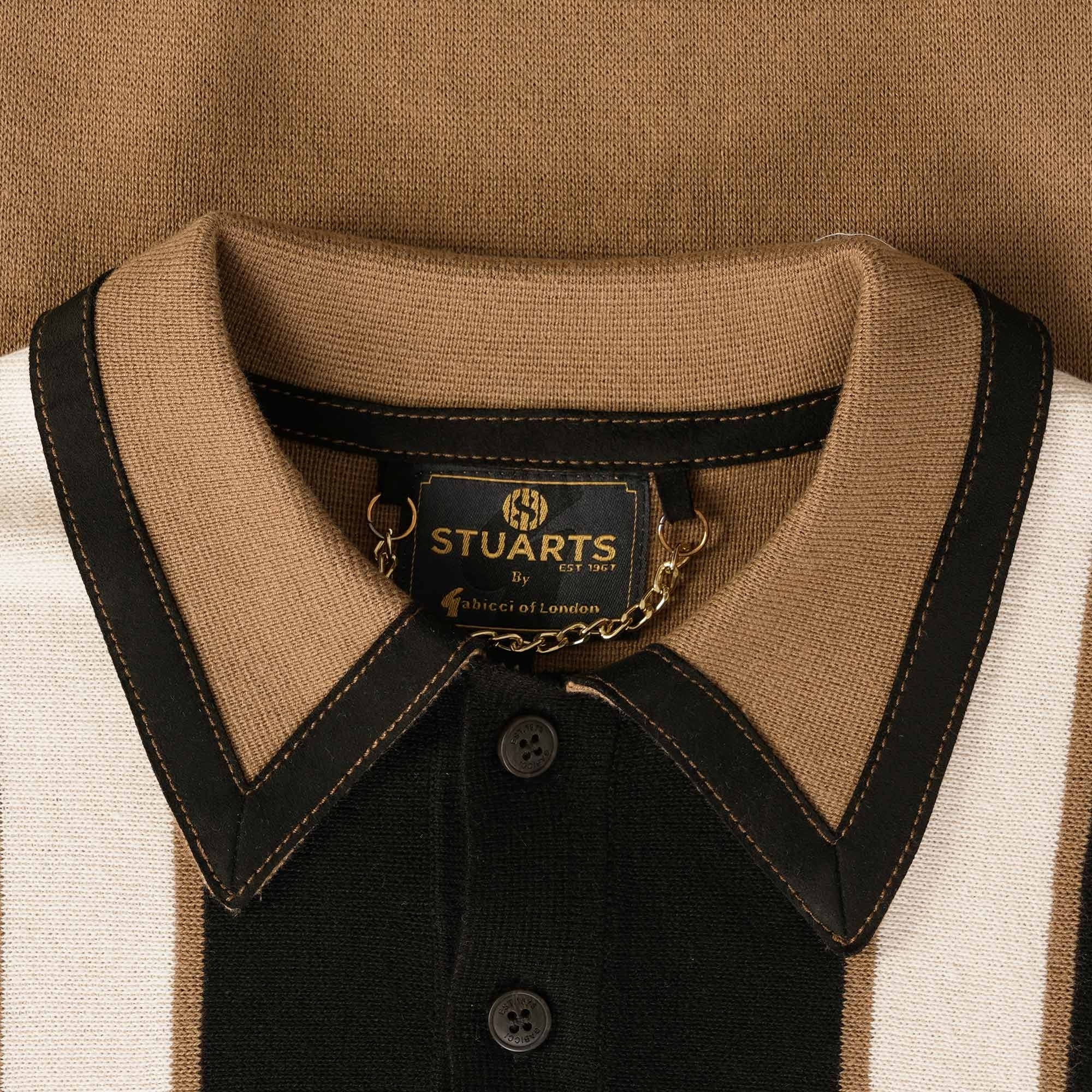 Gabicci Vintage x Stuarts Searle Polo Shirt - Camel