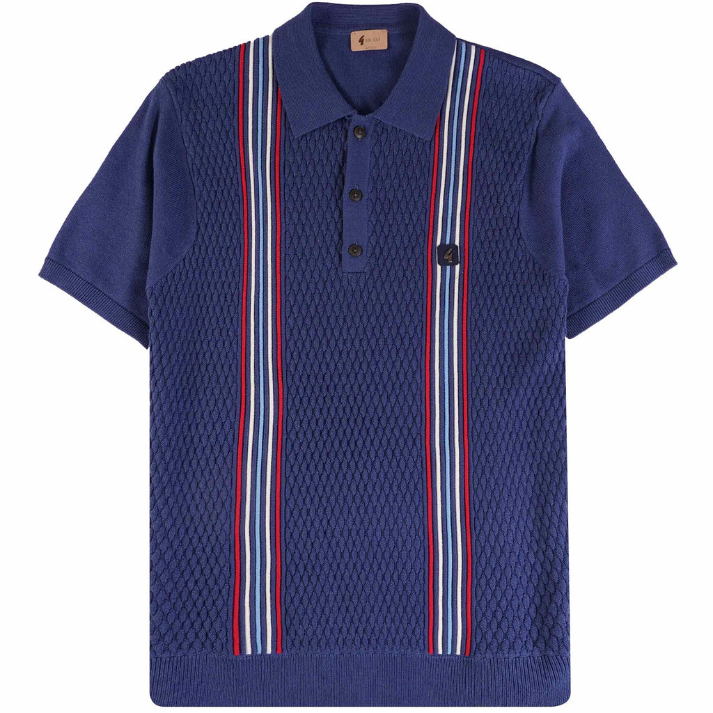 Gabicci Vintage Woon Polo Shirt - Insignia