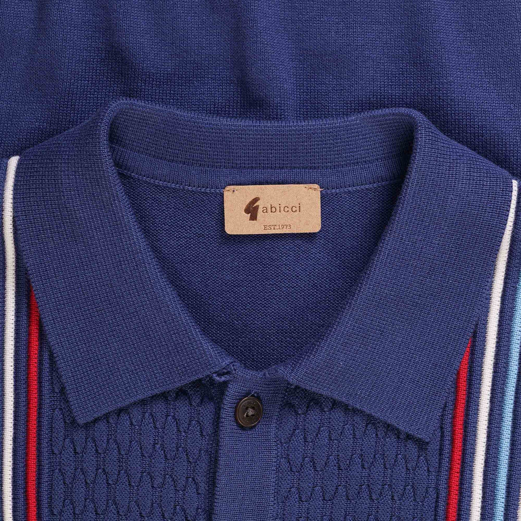 Gabicci Vintage Woon Polo Shirt - Insignia