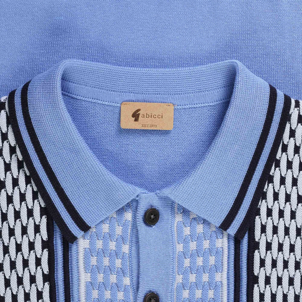 Gabicci Vintage Herrman Polo Shirt - Marina Blue