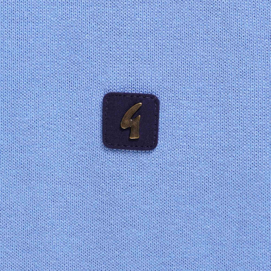 Gabicci Vintage Lineker Polo Shirt - Marina Blue