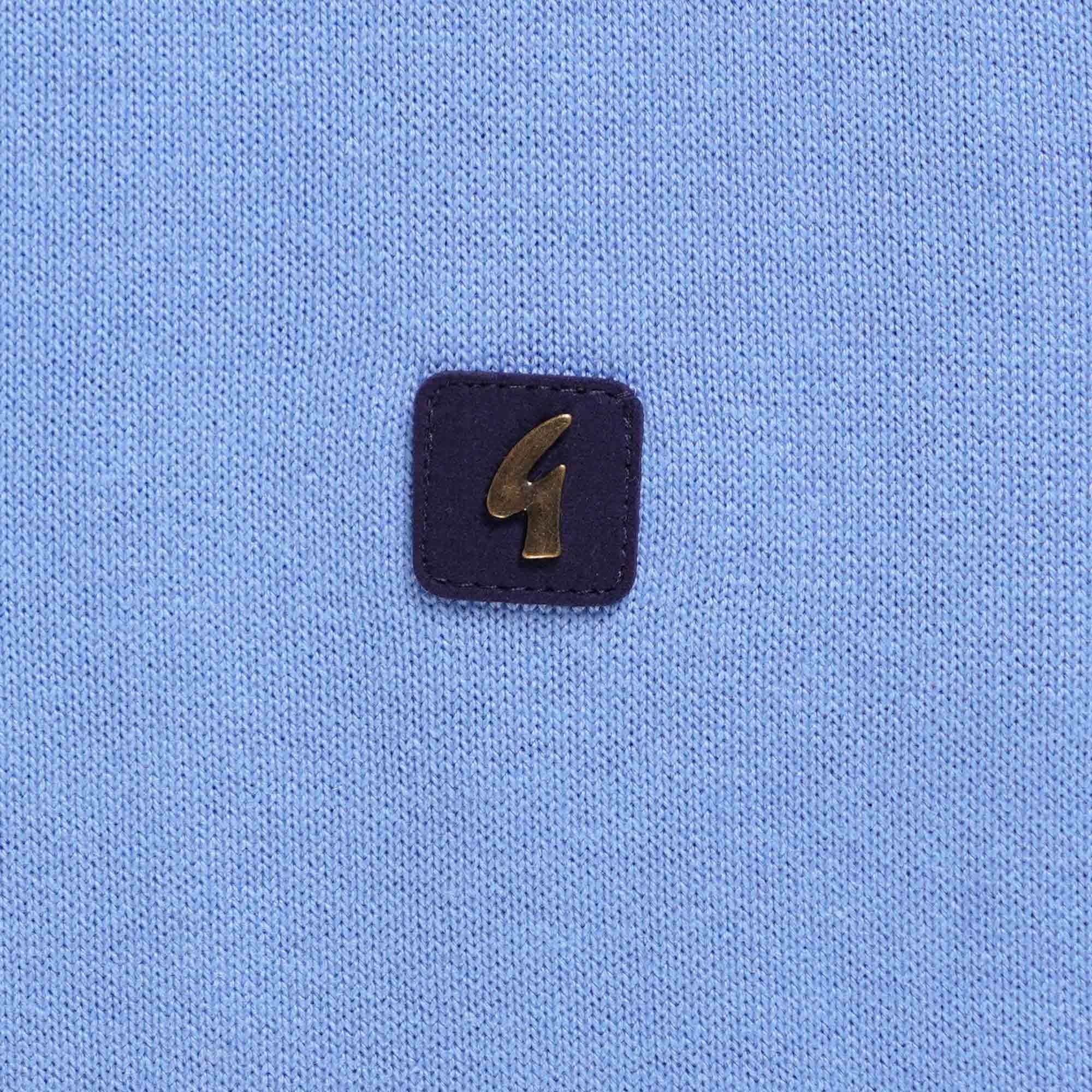 Gabicci Vintage Lineker Polo Shirt - Marina Blue