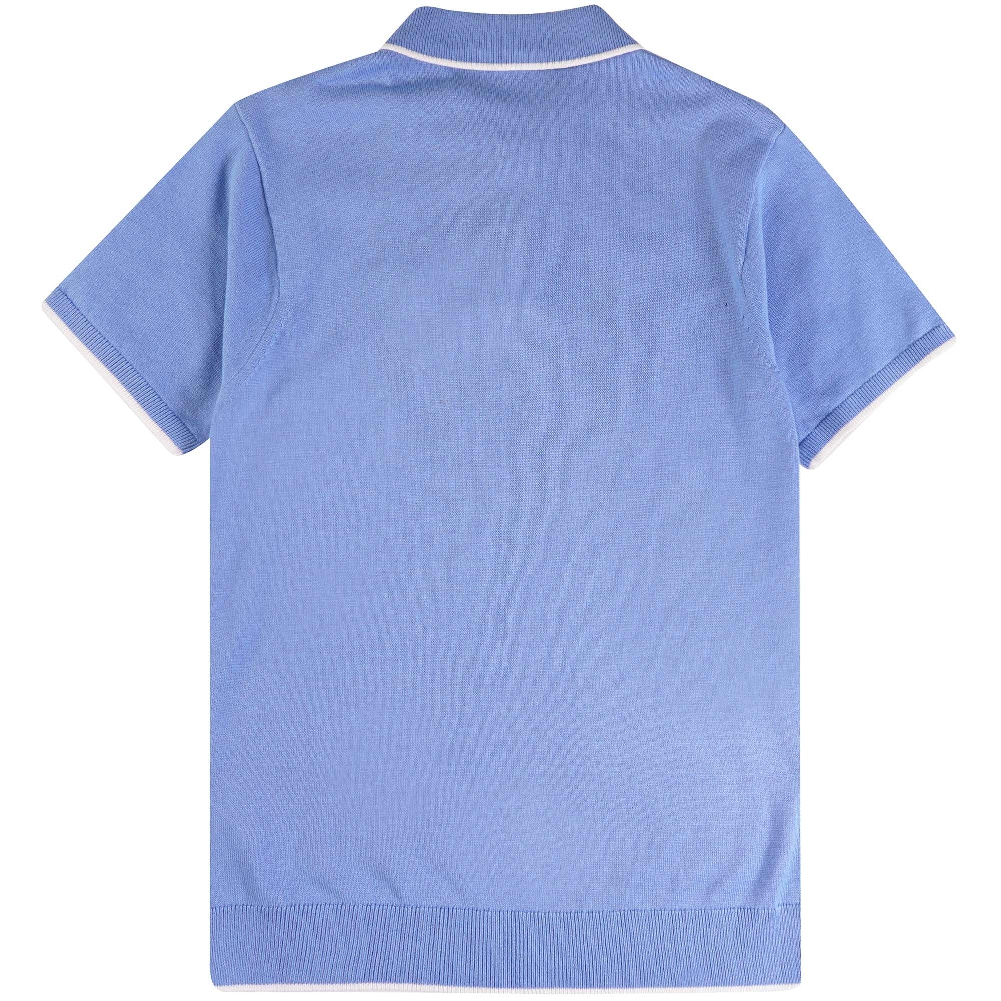 Gabicci Vintage Lineker Polo Shirt - Marina Blue