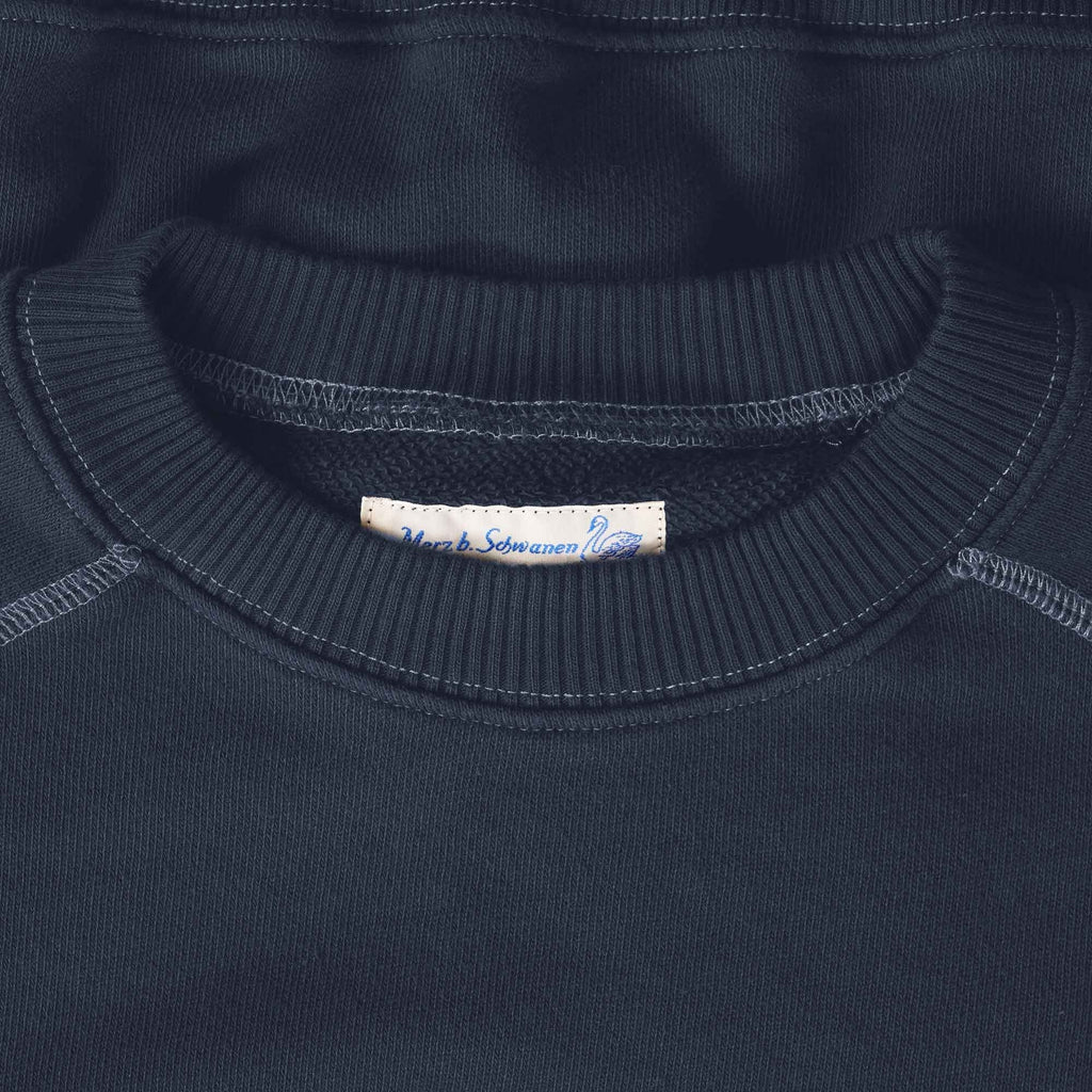 Merz b Schwanen Short Sleeve Sweatshirt - Denim