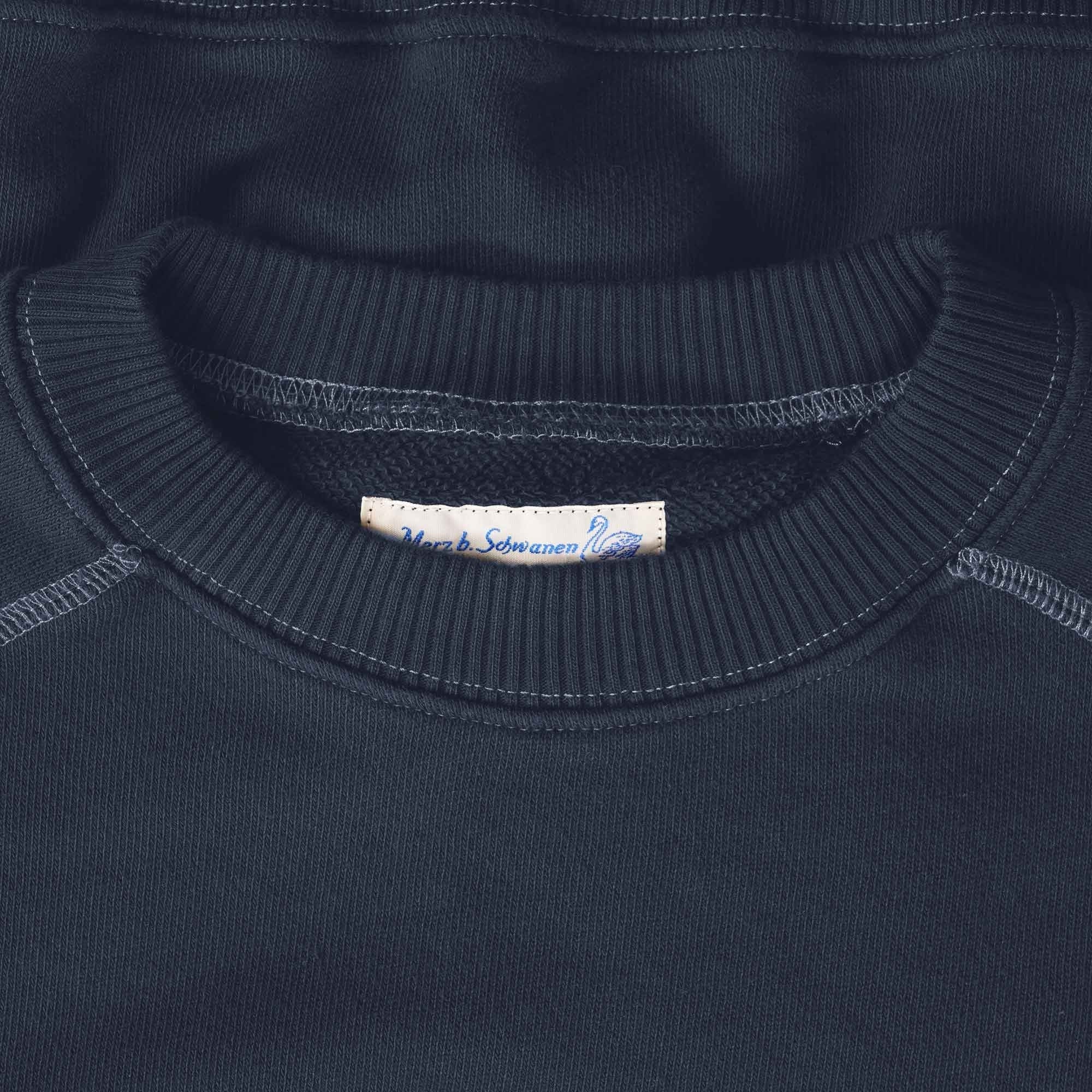 Merz b Schwanen Short Sleeve Sweatshirt - Denim