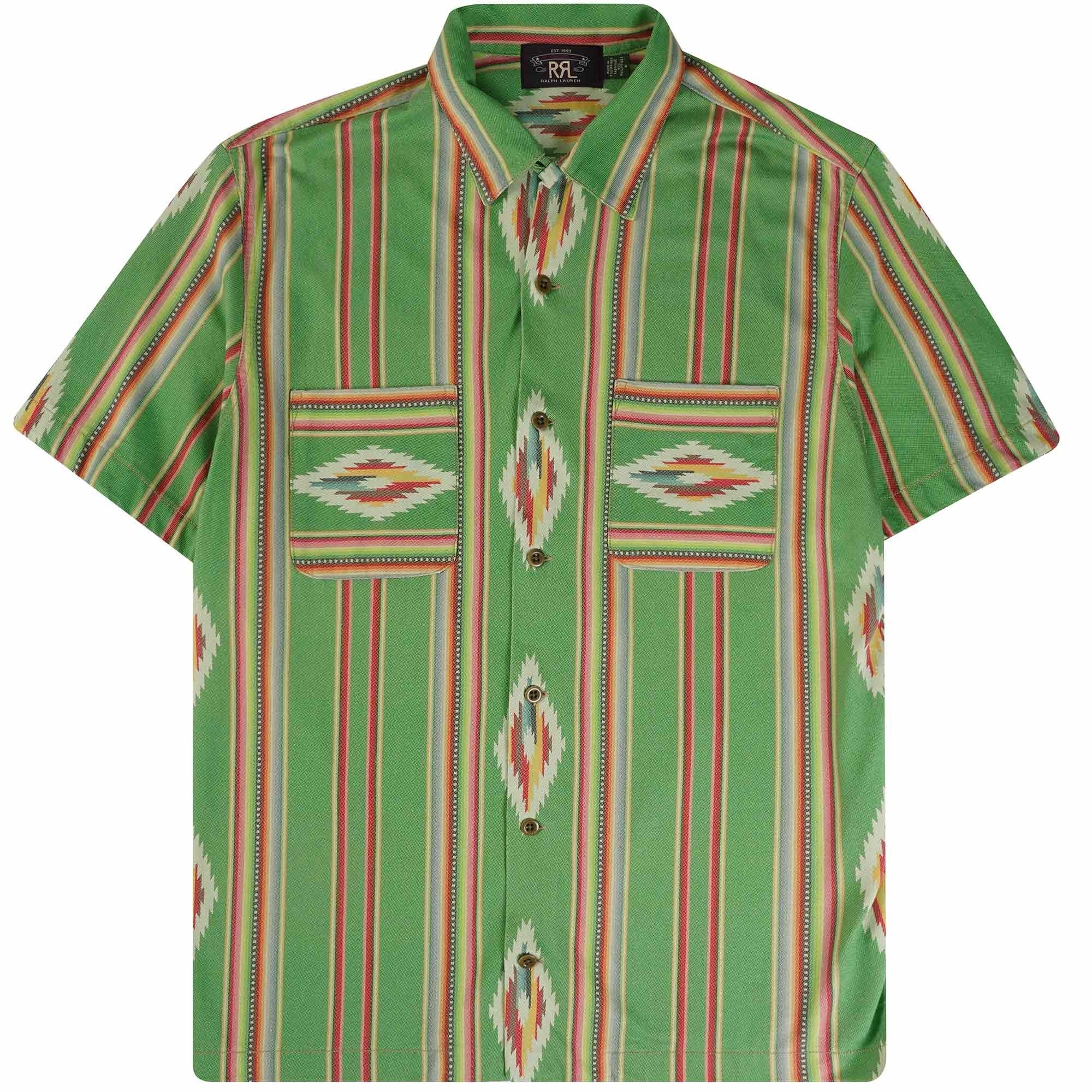 RRL by Ralph Lauren Print Jersey Camp Shirt - Multi