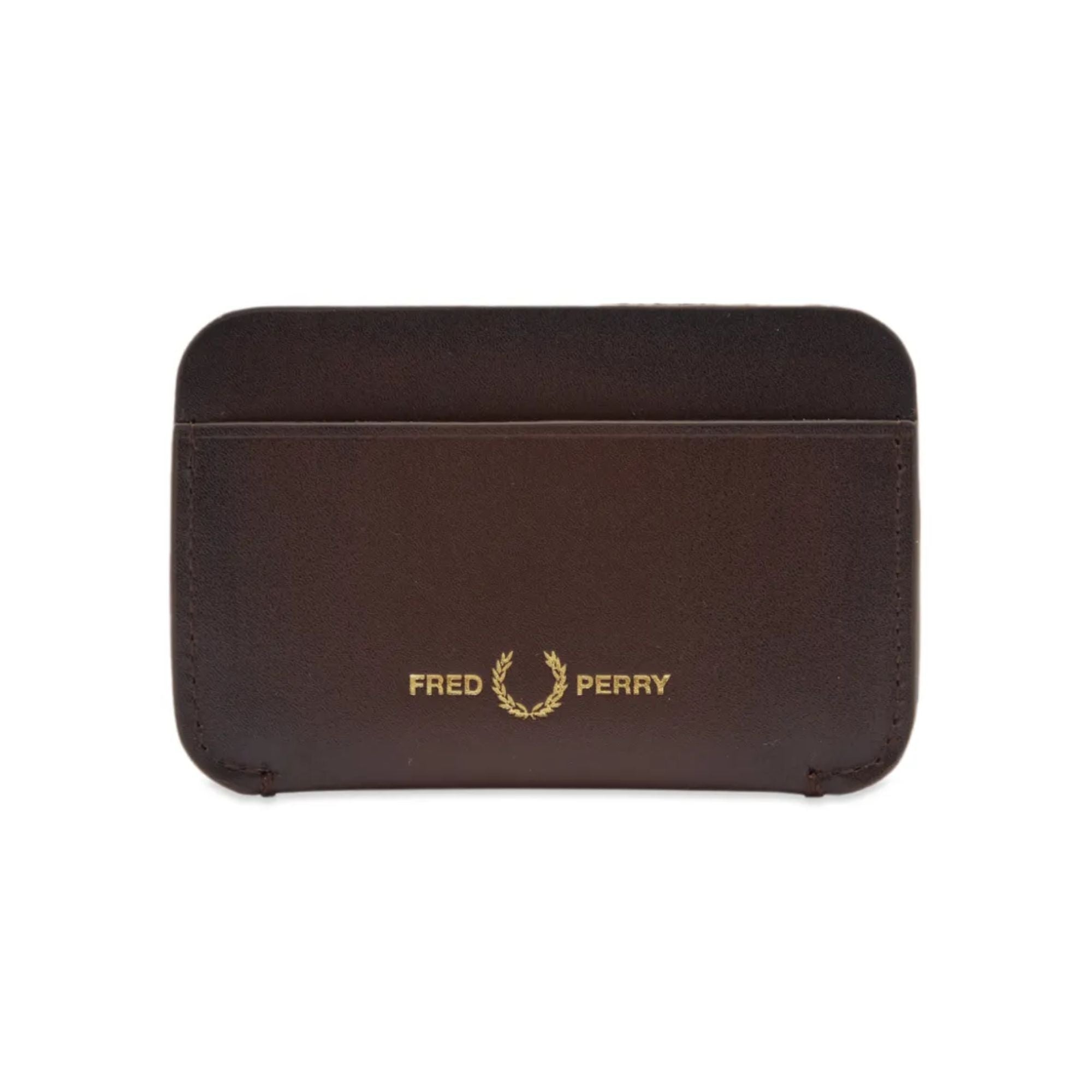 Fred Perry Burnished Leather Cardholder - Oxblood