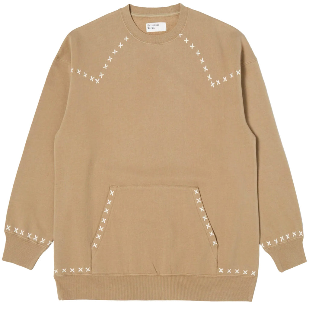 Universal Works Long Sleeve Crew Neck Sweatshirt - Sand