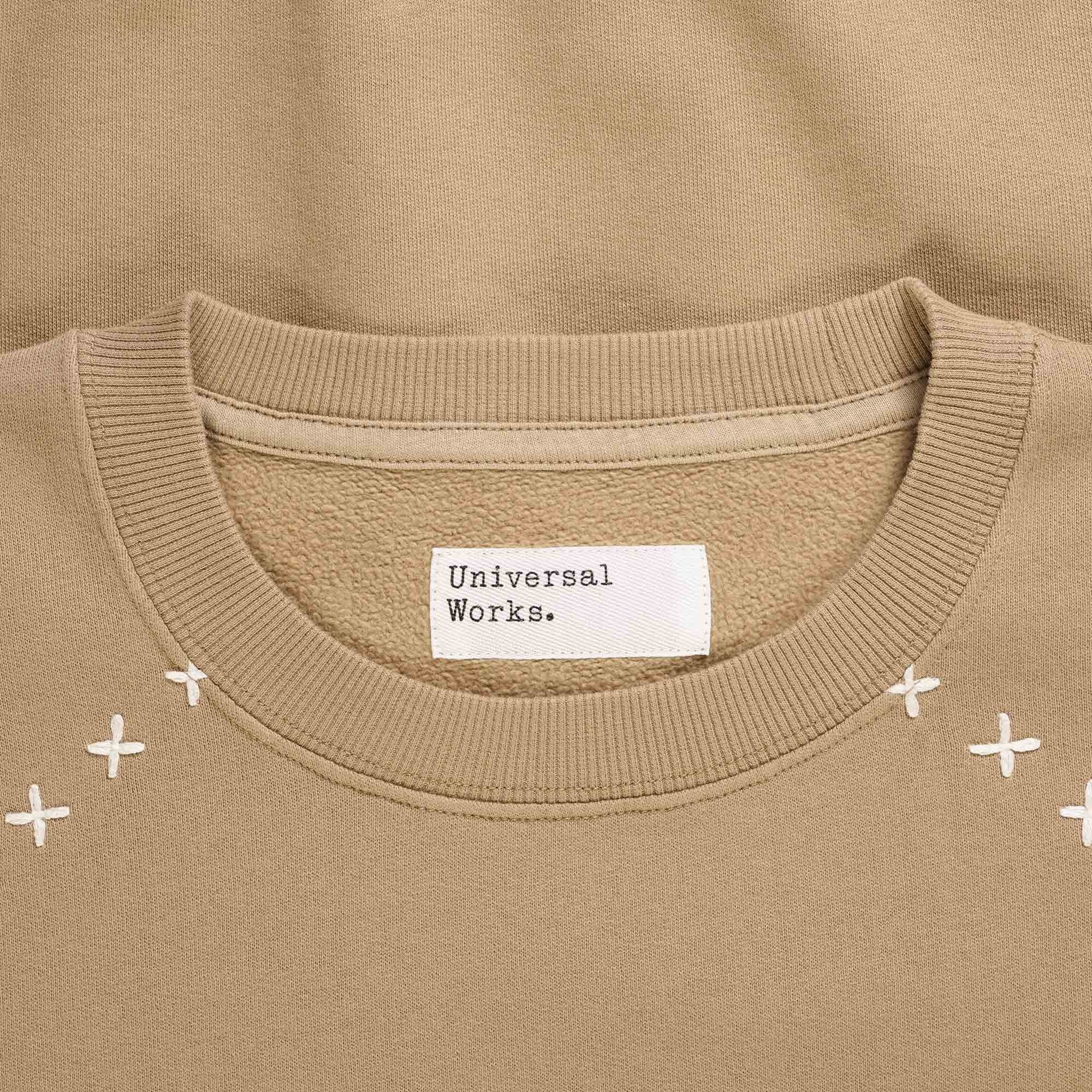 Universal Works Long Sleeve Crew Neck Sweatshirt - Sand
