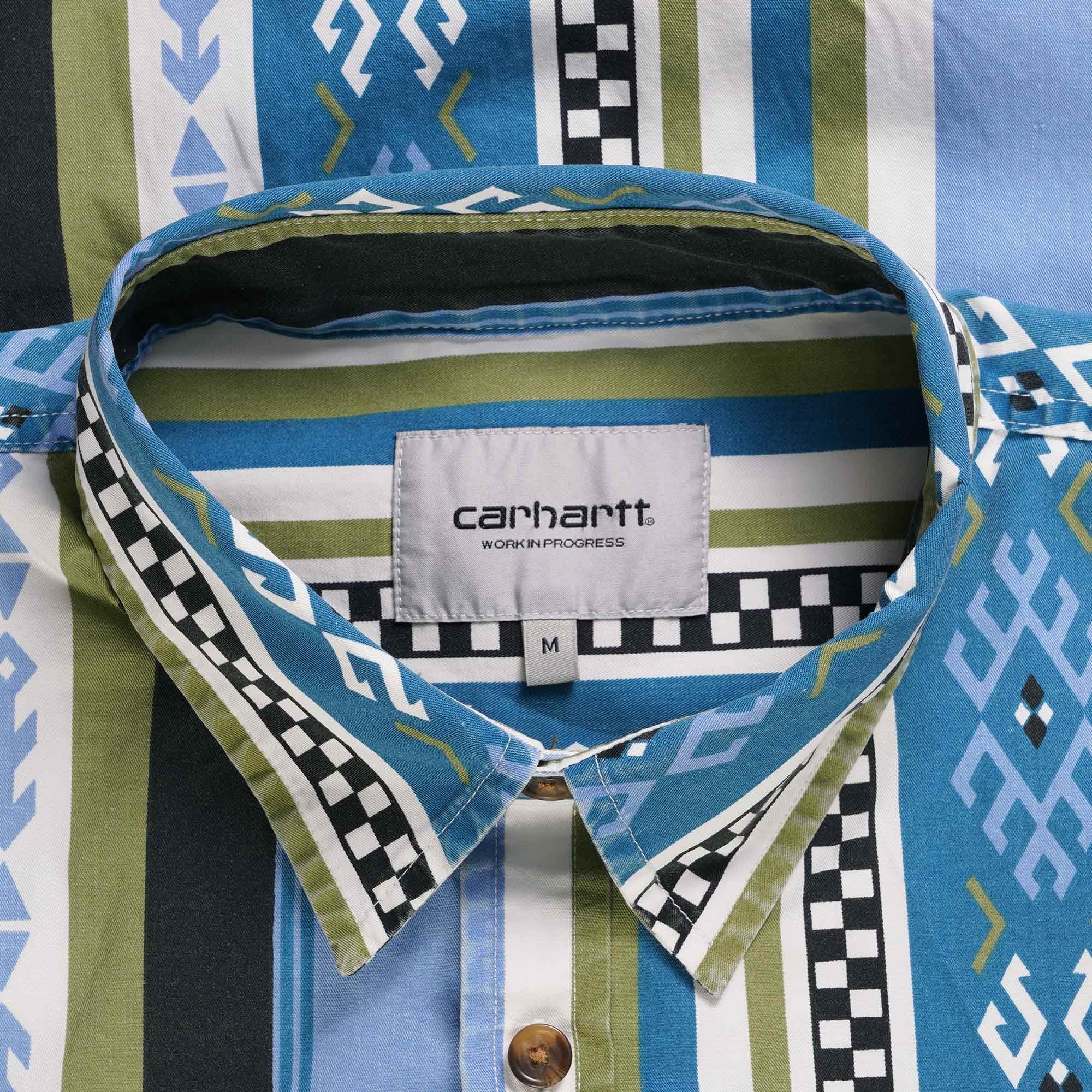 Carhartt WIP Long Sleeve Coba Shirt - Piscine