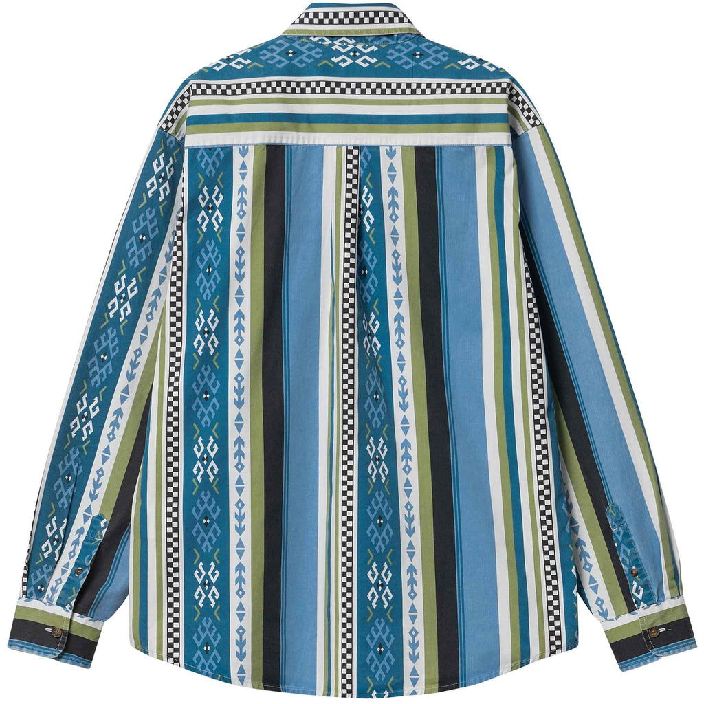 Carhartt WIP Long Sleeve Coba Shirt - Piscine