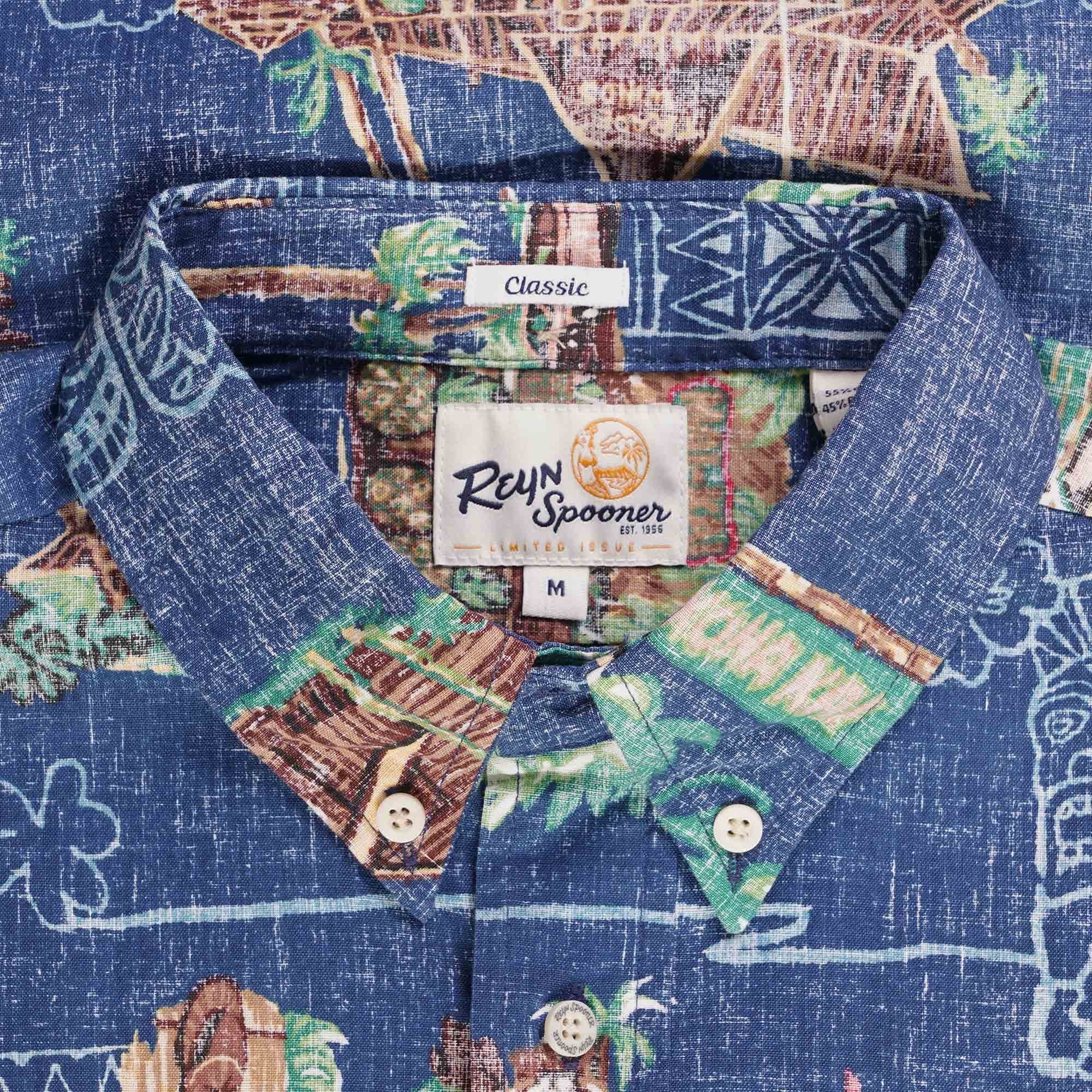 Tiki Bars Shirt - Dress Blue
