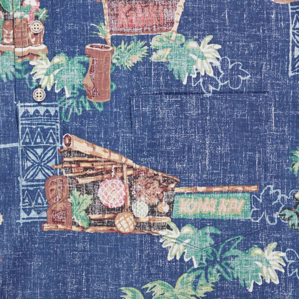 Tiki Bars Shirt - Dress Blue