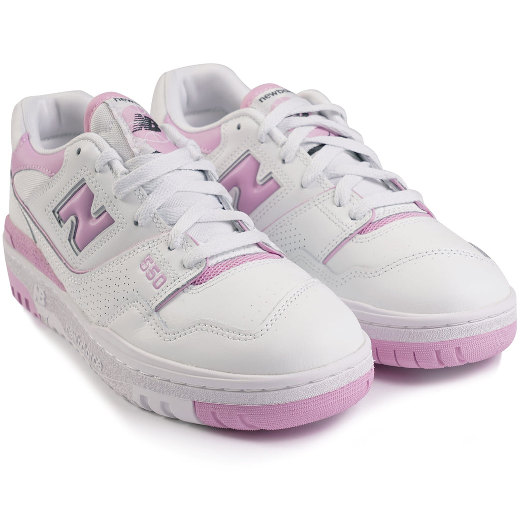 New Balance Womens 550s - White and Pink