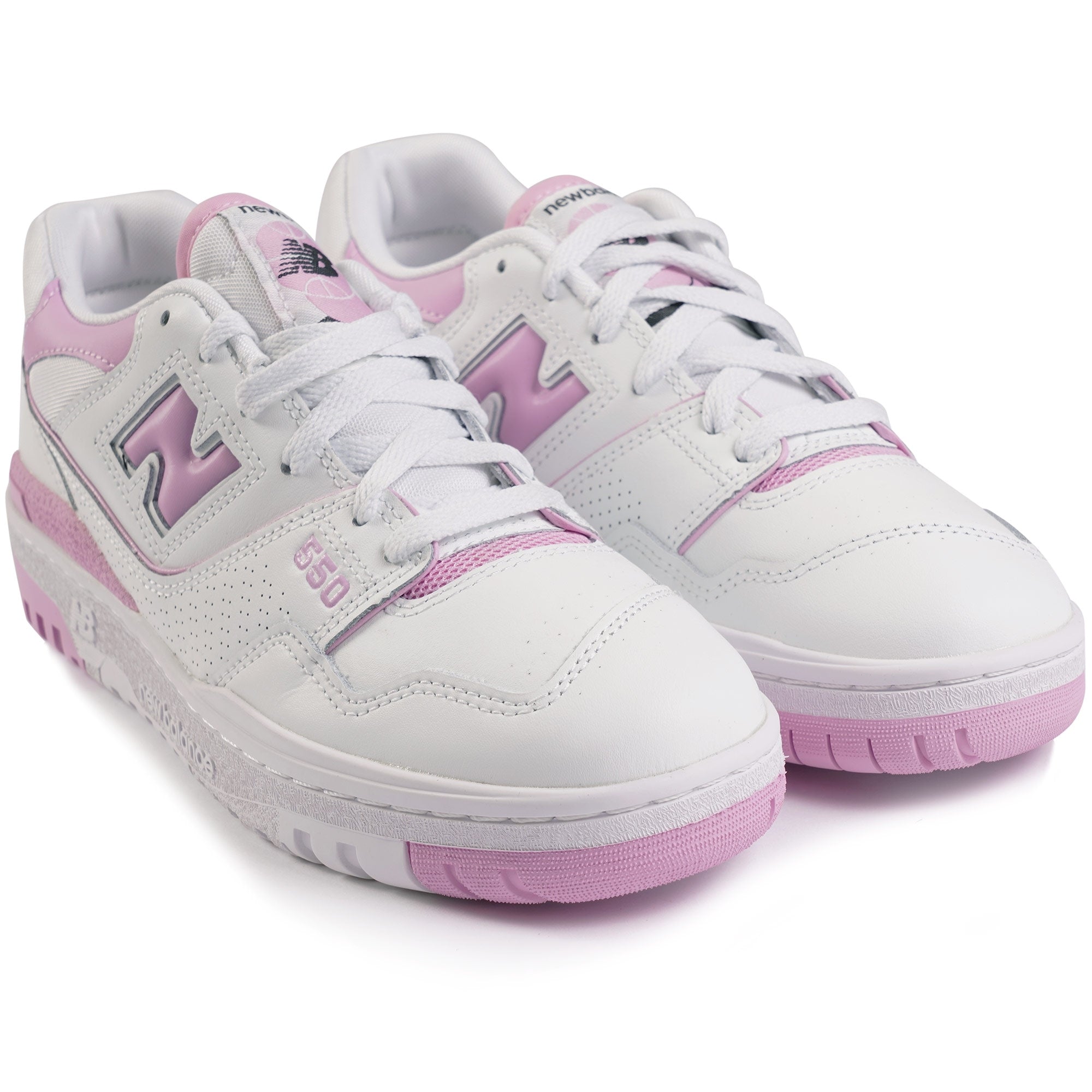 New Balance Womens 550s - White and Pink
