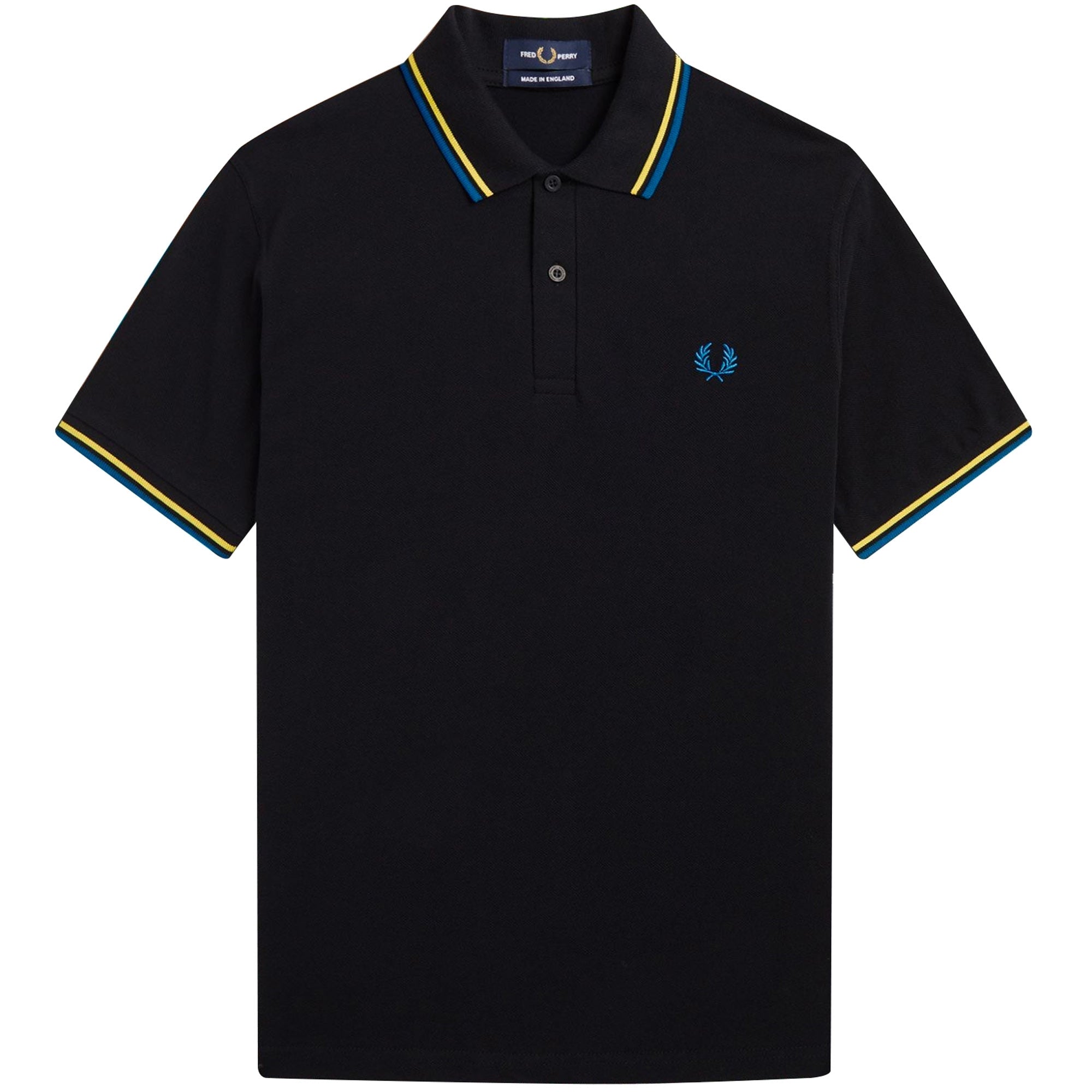 Fred Perry Reissues M12 Twin Tipped Polo Shirt - Black