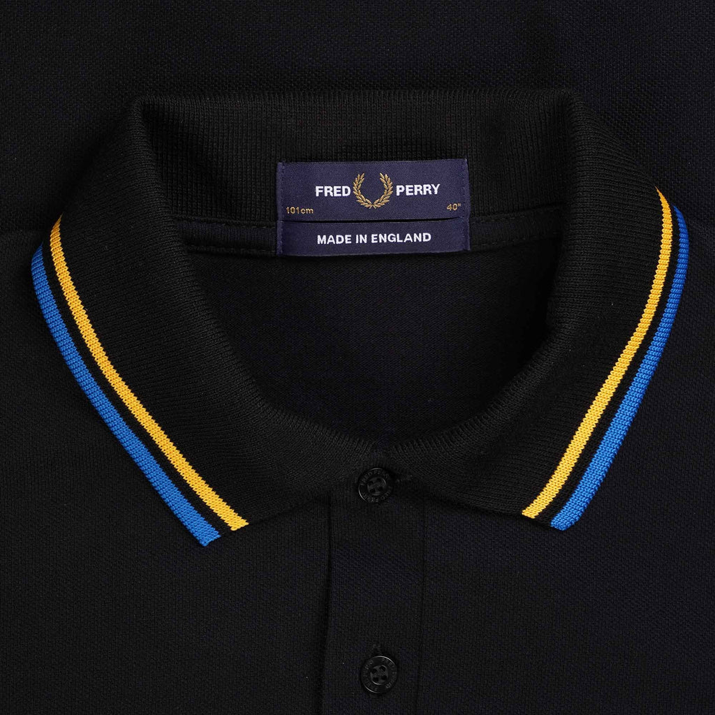 Fred Perry Reissues M12 Twin Tipped Polo Shirt - Black