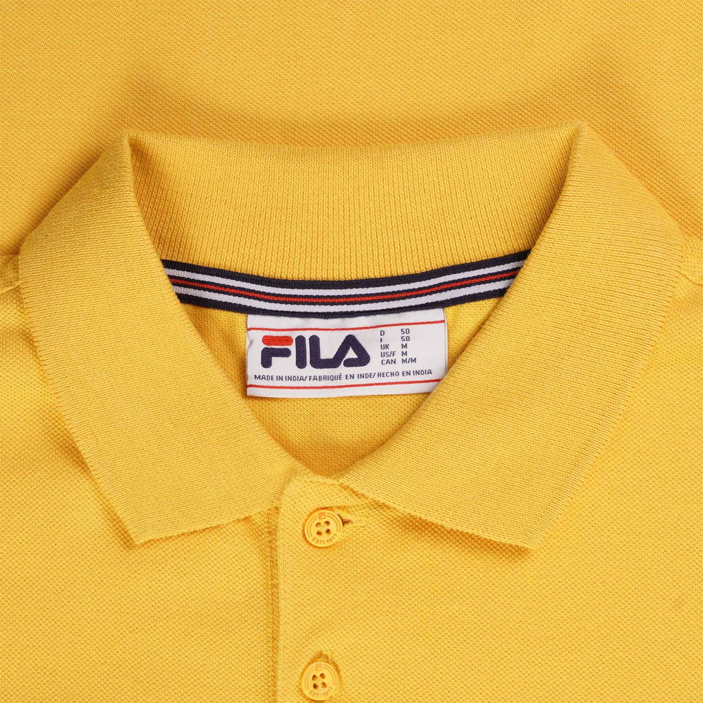 Fila Vintage Custom Two Button Tipped Rib Basic Polo - Amber