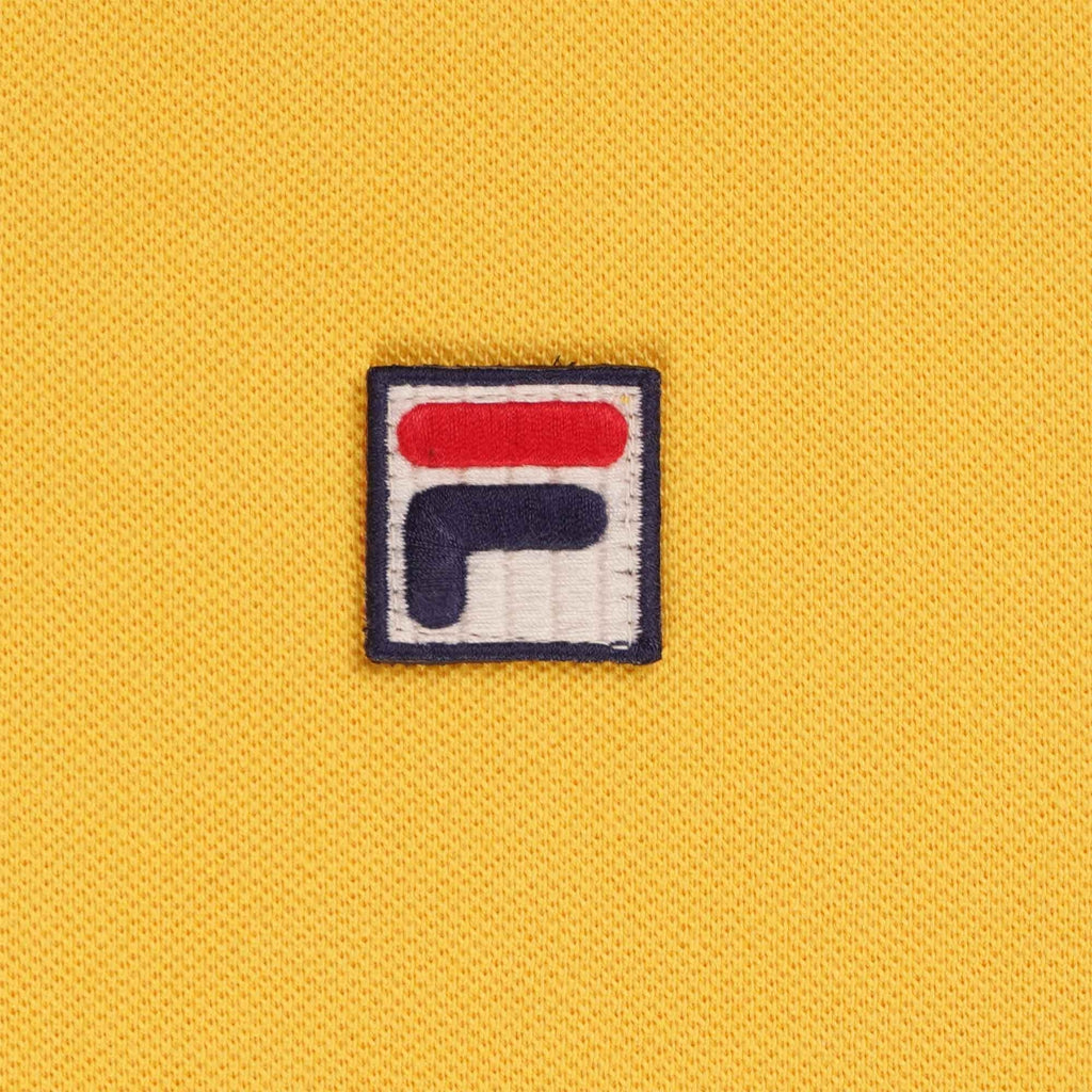 Fila Vintage Custom Two Button Tipped Rib Basic Polo - Amber