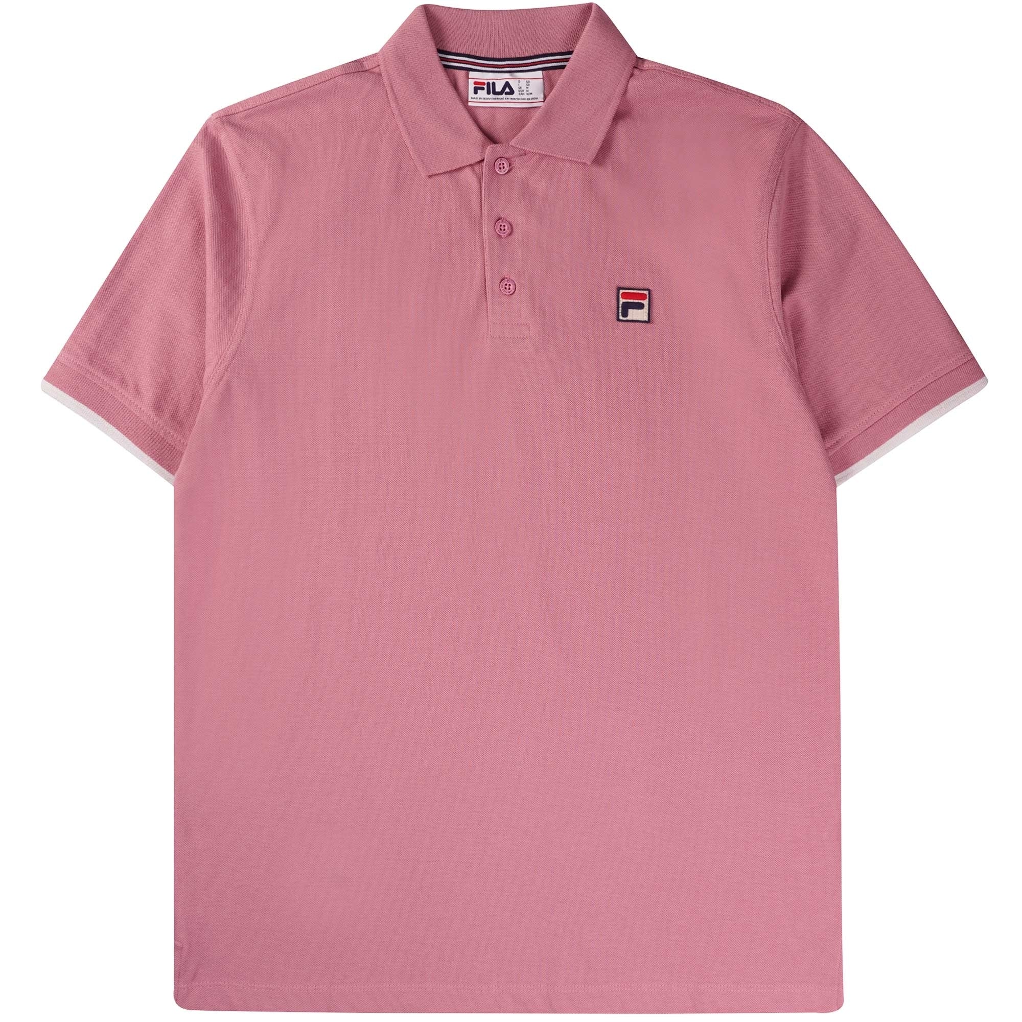 Polo Rib Button Only Fila Vintage Custom Two Button Tipped Rib Basic Polo - Foxglove ...