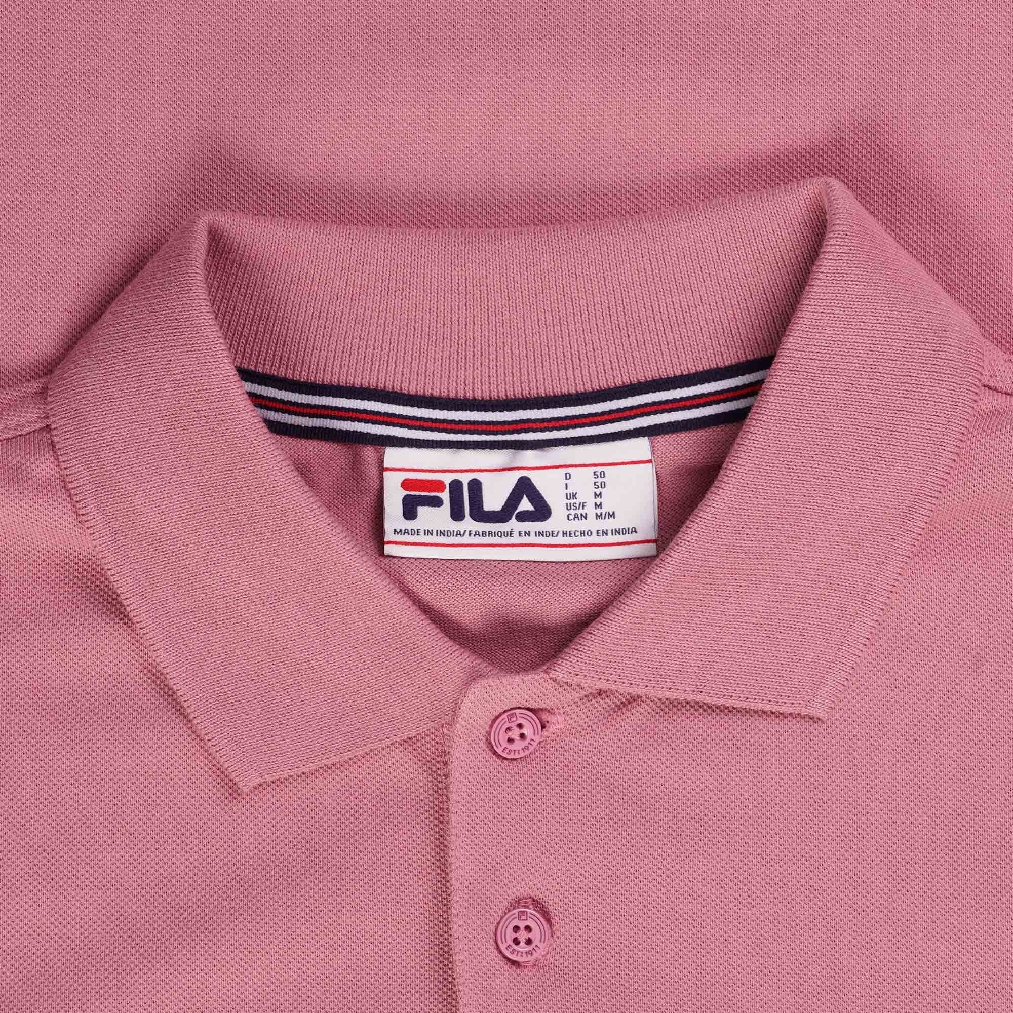 Fila Vintage Custom Two Button Tipped Rib Basic Polo - Foxglove