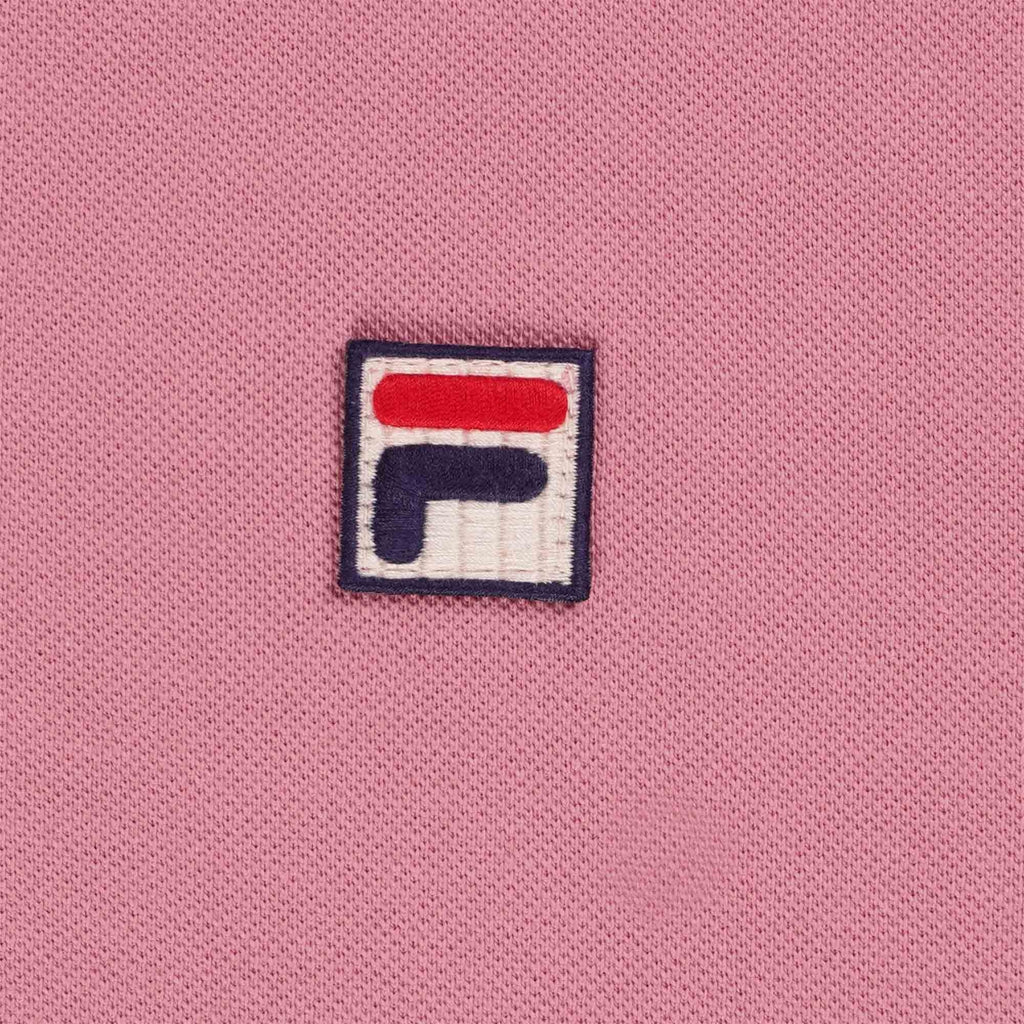 Fila Vintage Custom Two Button Tipped Rib Basic Polo - Foxglove