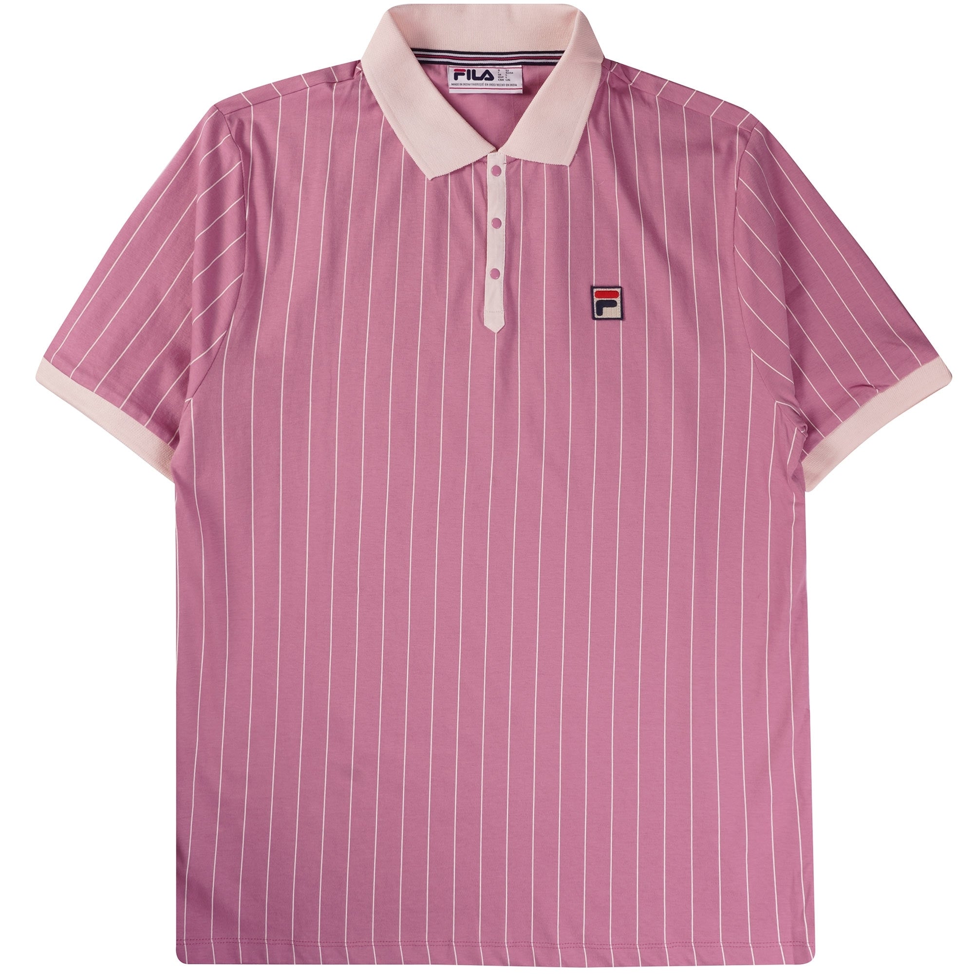 Fila Vintage BB1 Classic Vintage Striped Polo - Foxglove