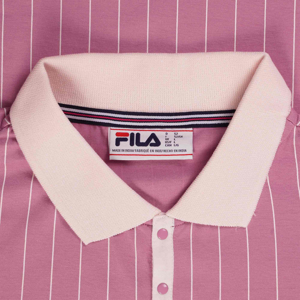 Fila Vintage BB1 Classic Vintage Striped Polo - Foxglove
