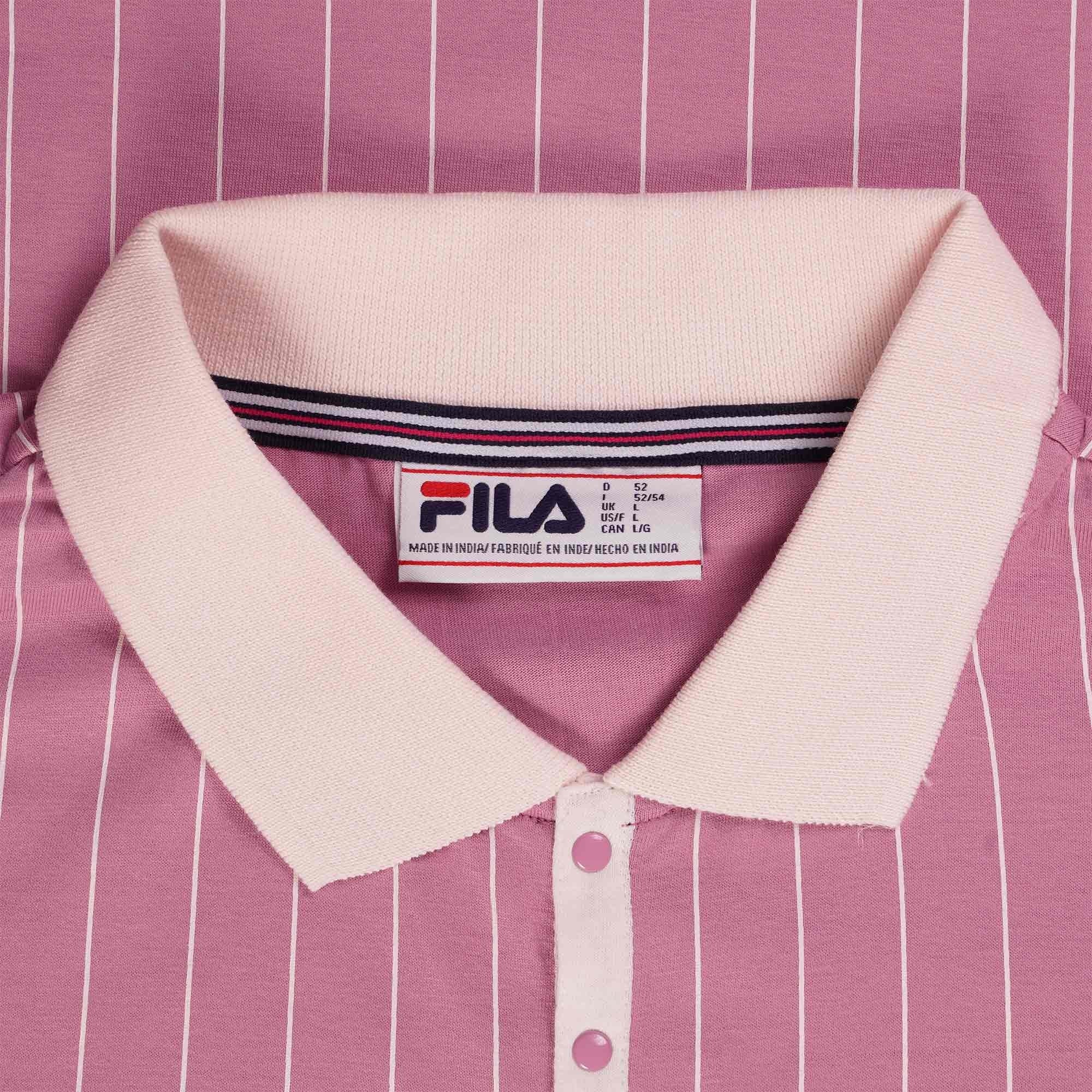 Fila Vintage BB1 Classic Vintage Striped Polo - Foxglove